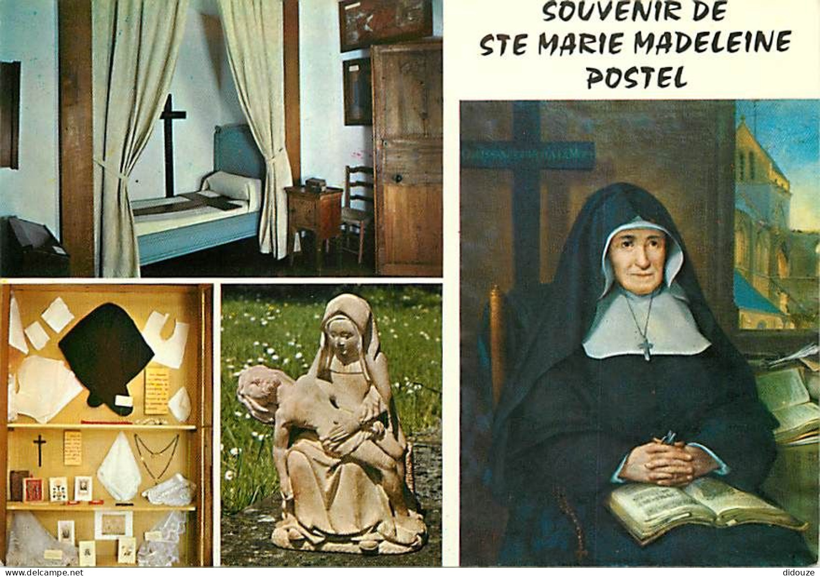 Carte Postale - 50 - Saint Sauveur le Vicomte - L'Abbaye Sainte Marie Madeleine Postel - Multivues - Art Religieux - Pié