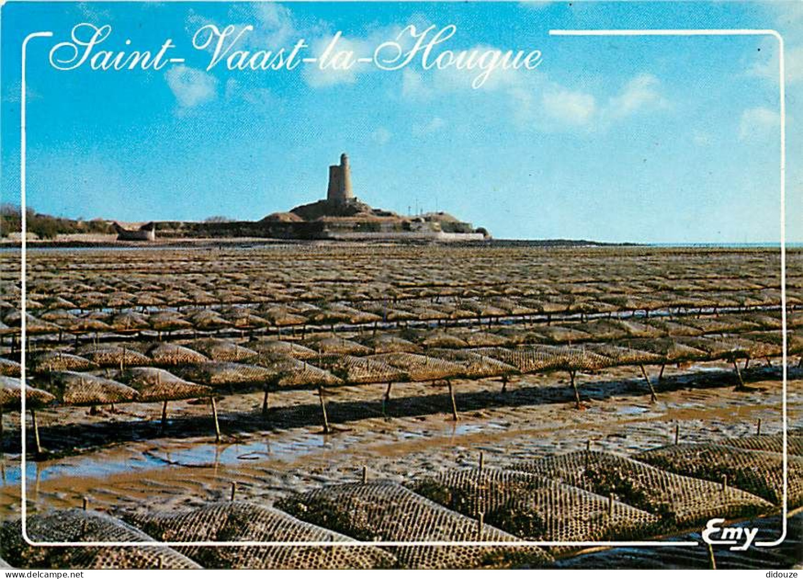 Carte Postale - 50 - Saint Vaast la Hougue - Le Fort de la Hougue et les parcs à huîtres - CPM - Voir Scans Recto-Verso