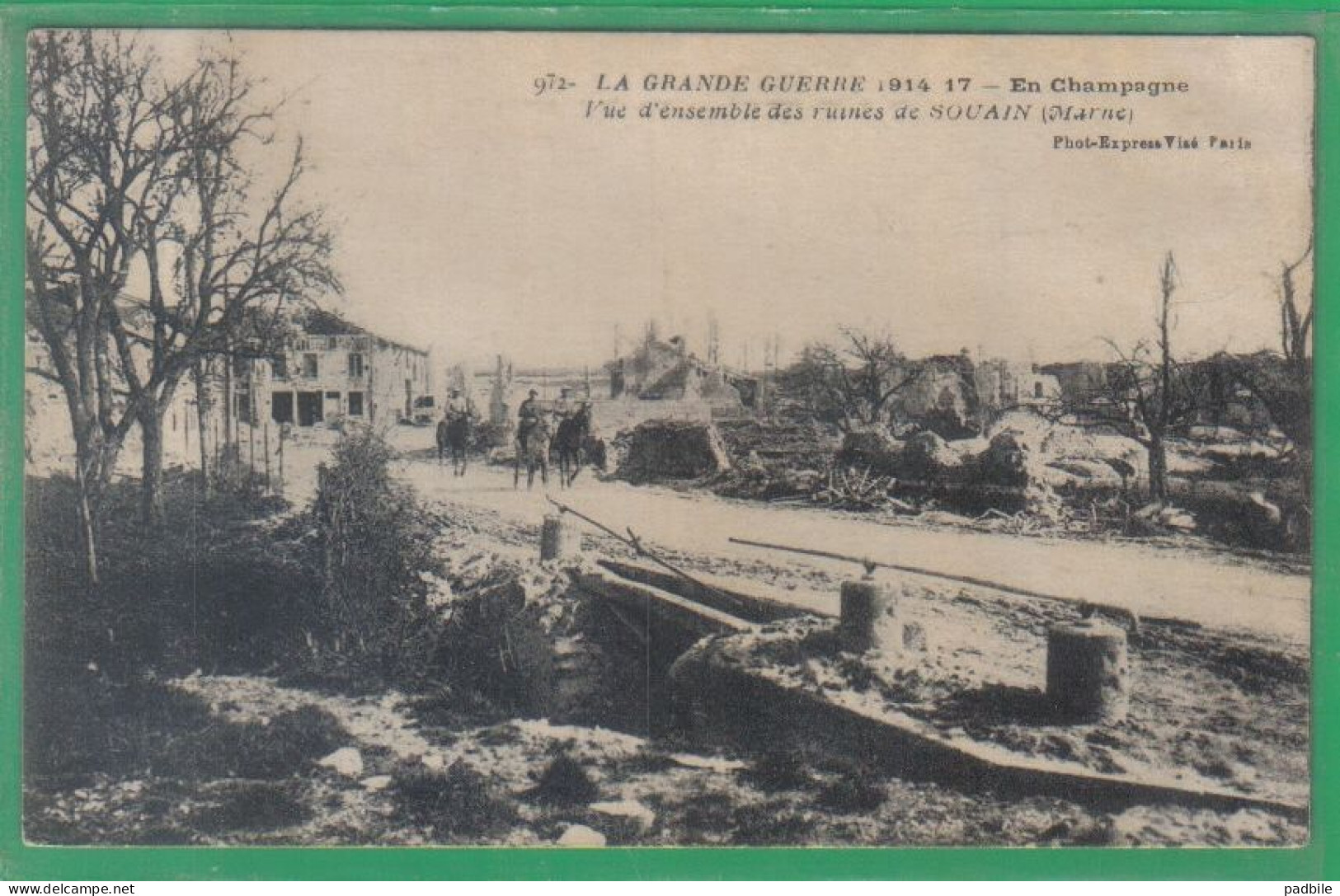 carte postale 51. Souain-Perthes-lès-Hurlus    très beau plan