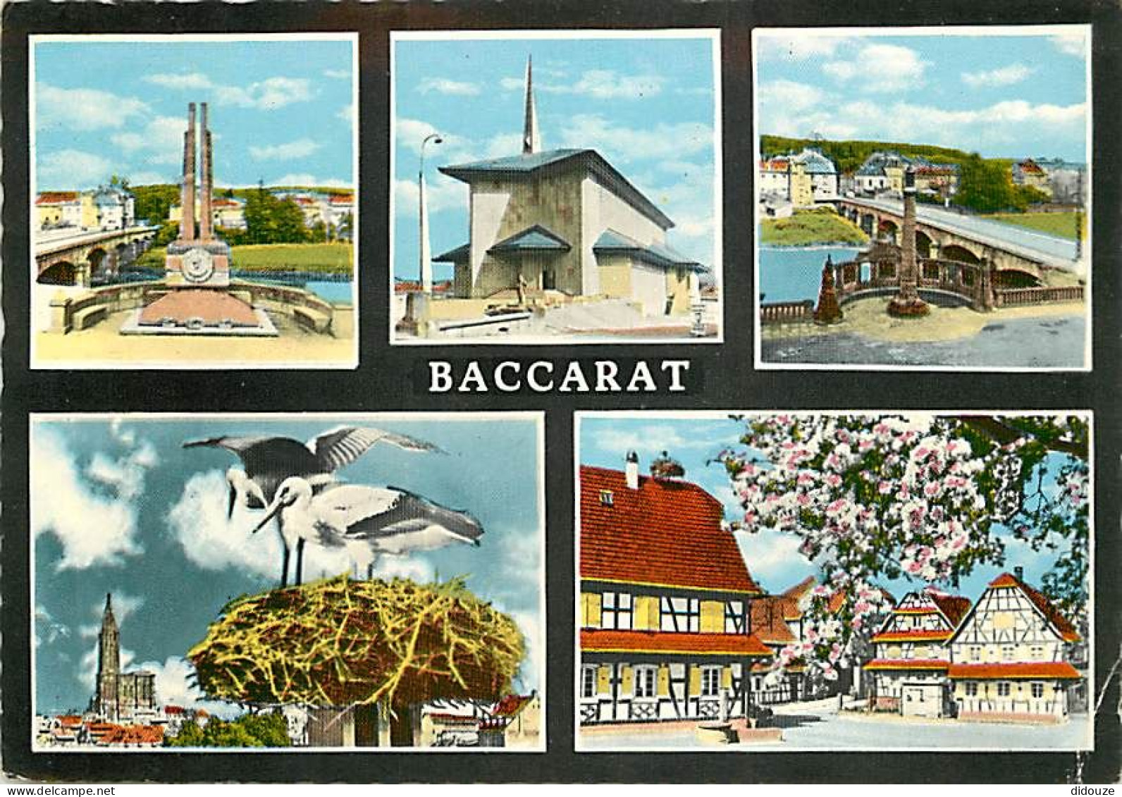 Carte Postale - 54 - Baccarat - Multivues - Cigognes - Flamme Postale de Baccarat - CPM - Voir Scans Recto-Verso - Posca