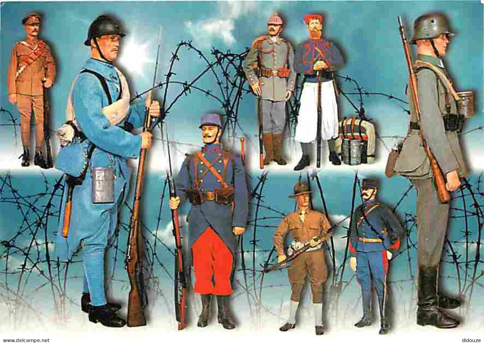 Carte Postale - 55 - Verdun - Champs de Bataille de Verdun 1914-1918 - Uniformes de la Bataille de Verdun - Militaria -