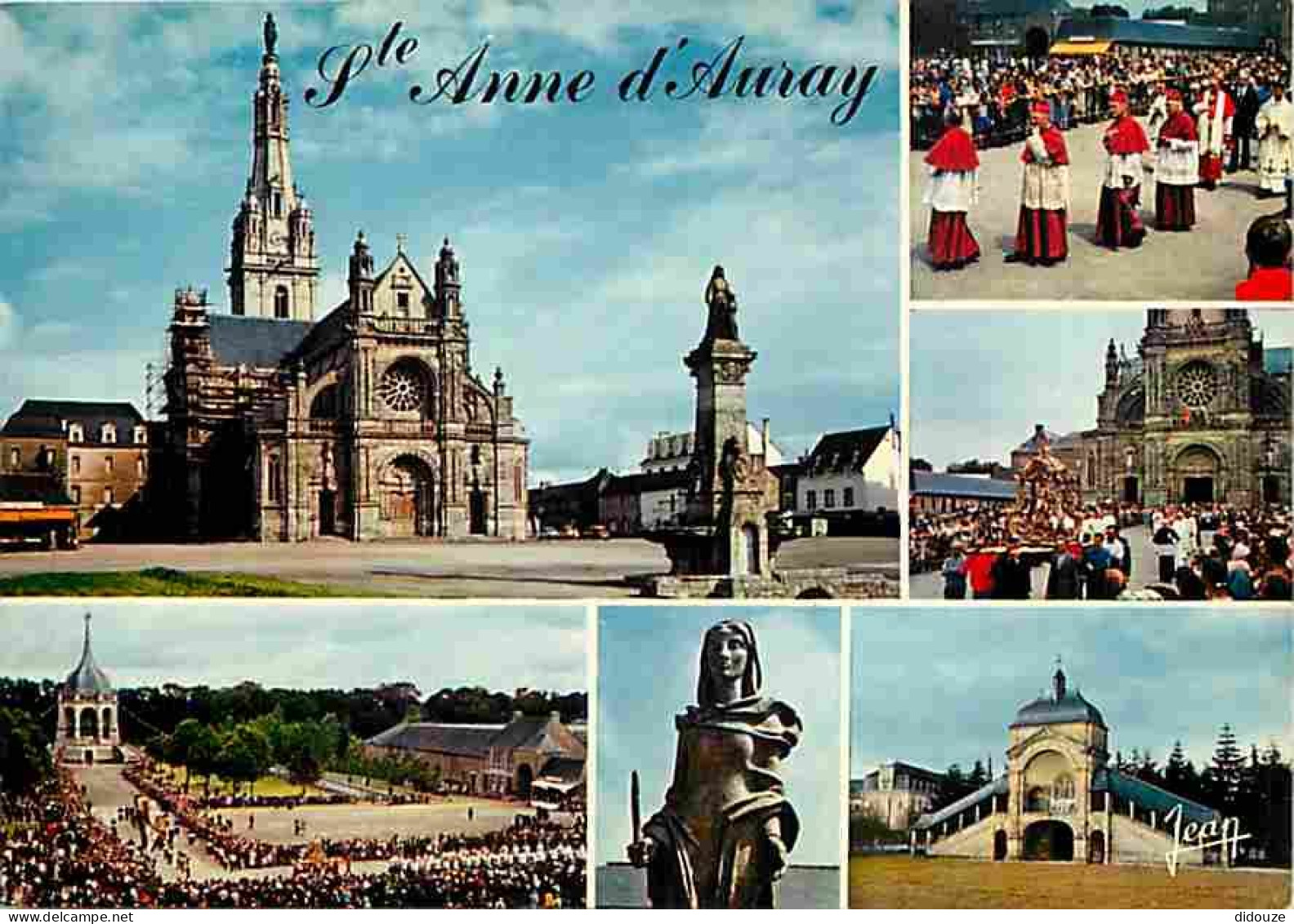 Carte Postale - 56 - Sainte Anne d'Auray - Multivues - Procession du Grand Pardon - Statue de Sainte Anne - Carte Neuve