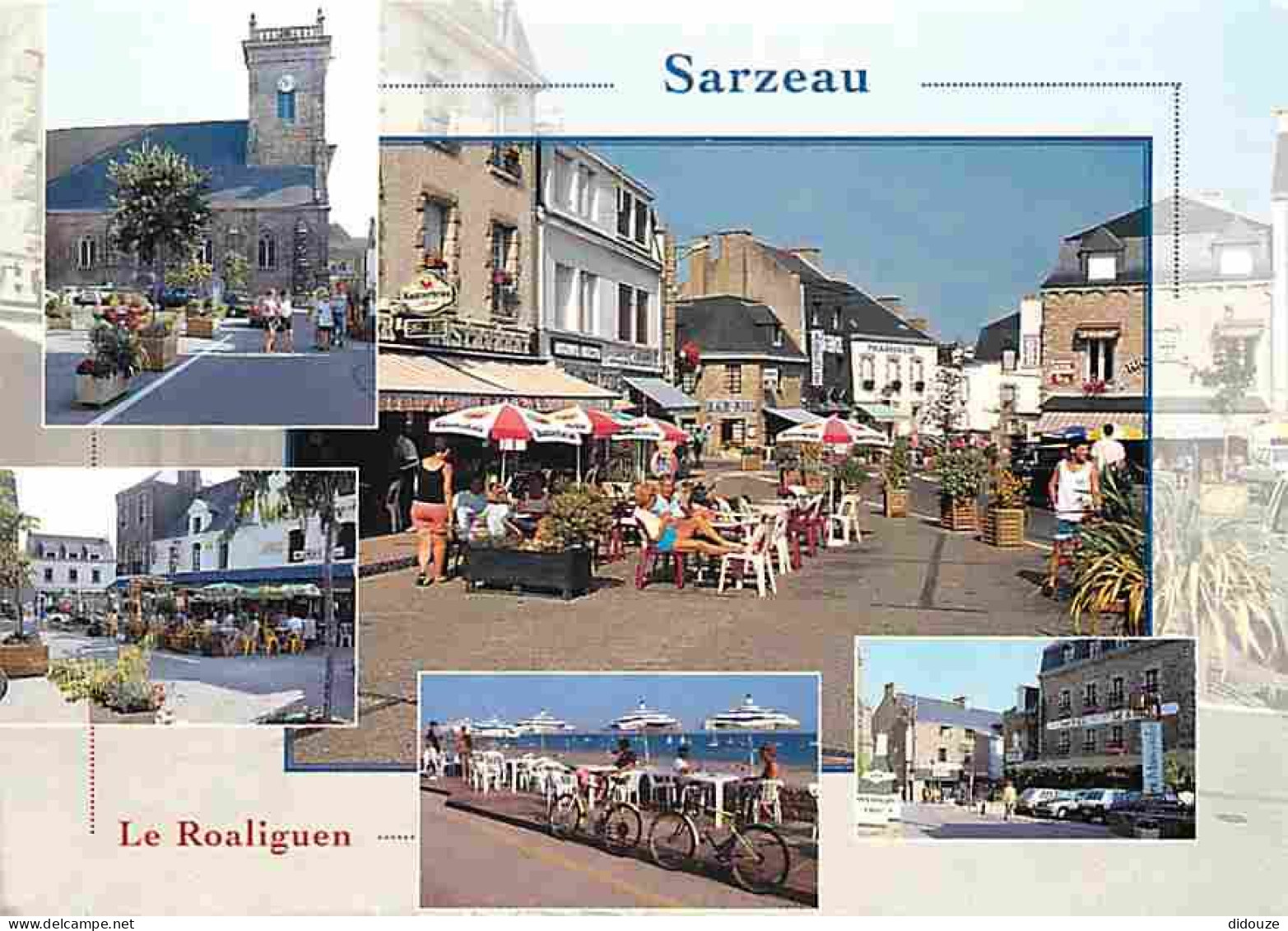 Carte Postale - 56 - Sarzeau - Multivues - Automobiles - Parasols - Terrasse de Café - CPM - Voir Scans Recto-Verso - Po