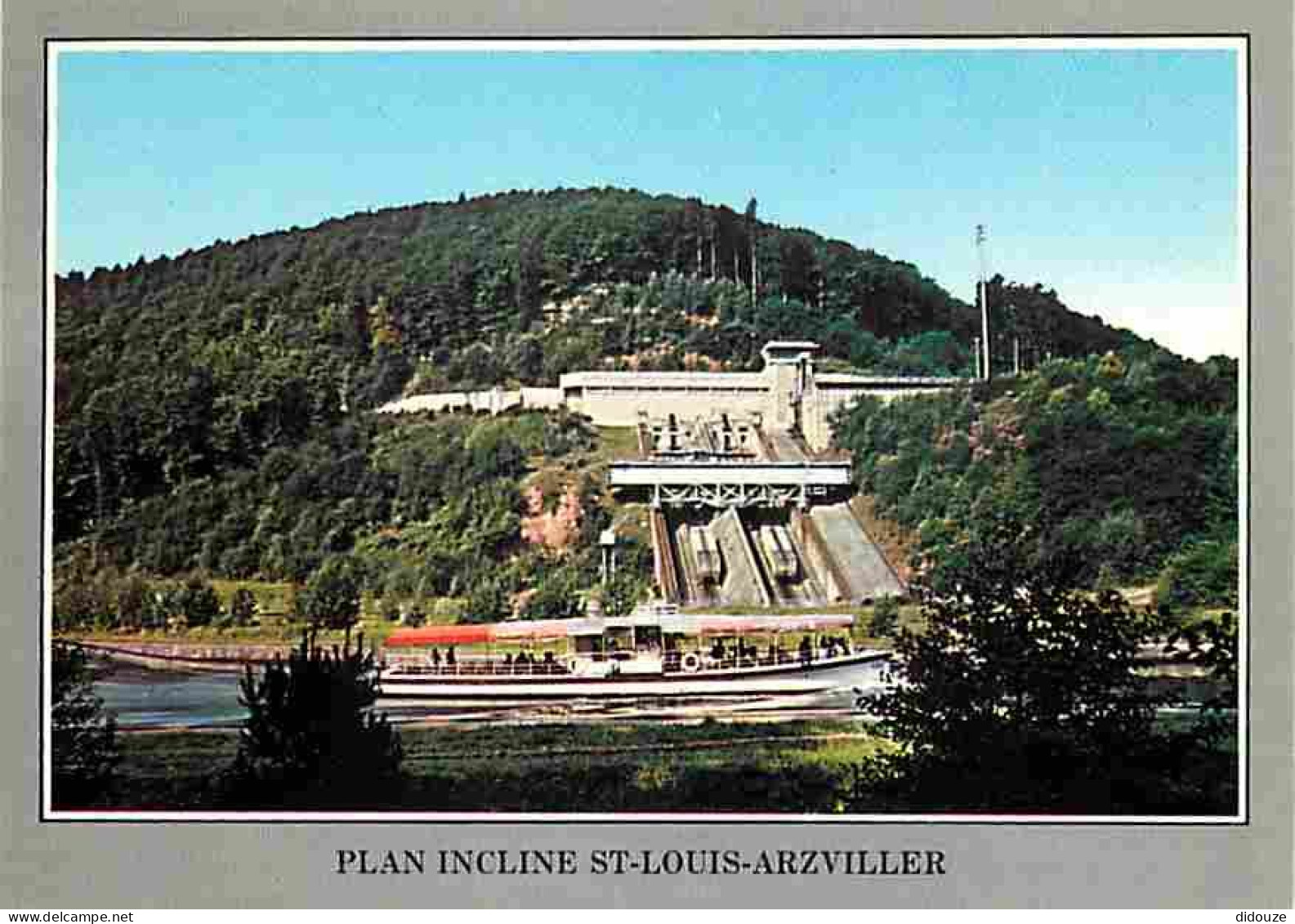 Carte Postale - 57 - Saint Louis - Arzviller - Le plan incliné transversal - Ascenseur à Bateaux - Vedette - Bateau Prom