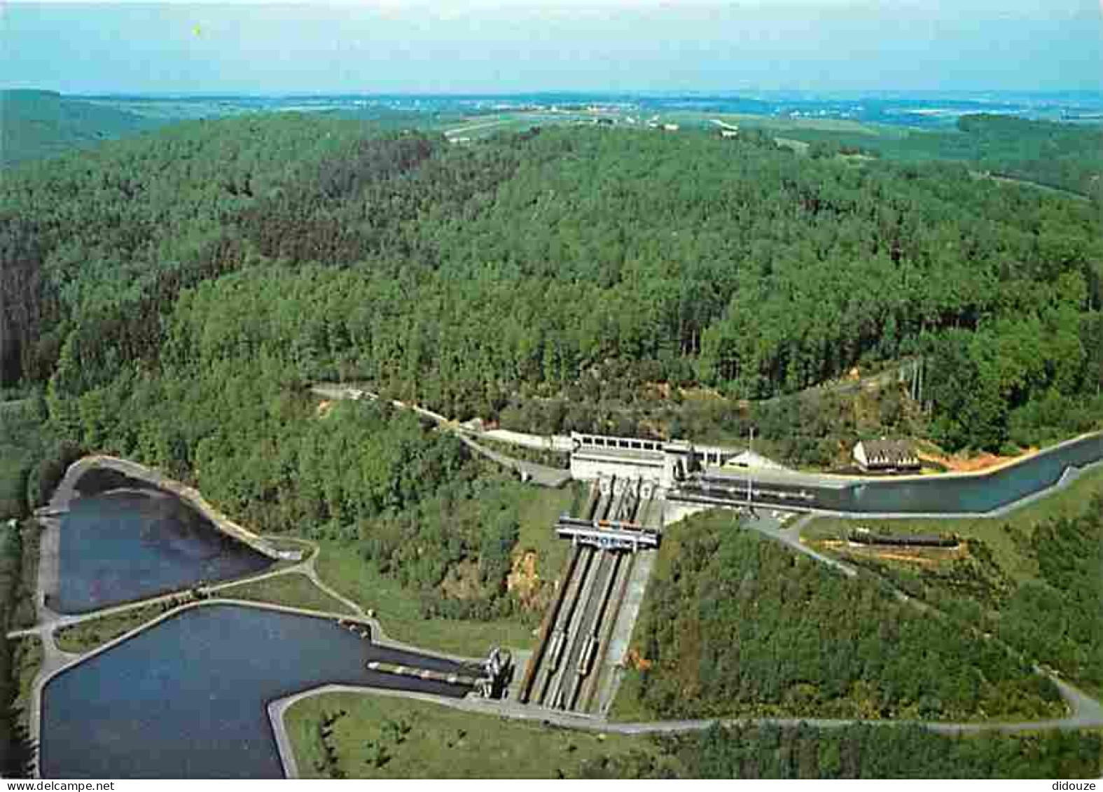 Carte Postale - 57 - Saint Louis - Arzviller - Le plan incliné transversal - Ascenseur à Bateaux - Vue aérienne - CPM -