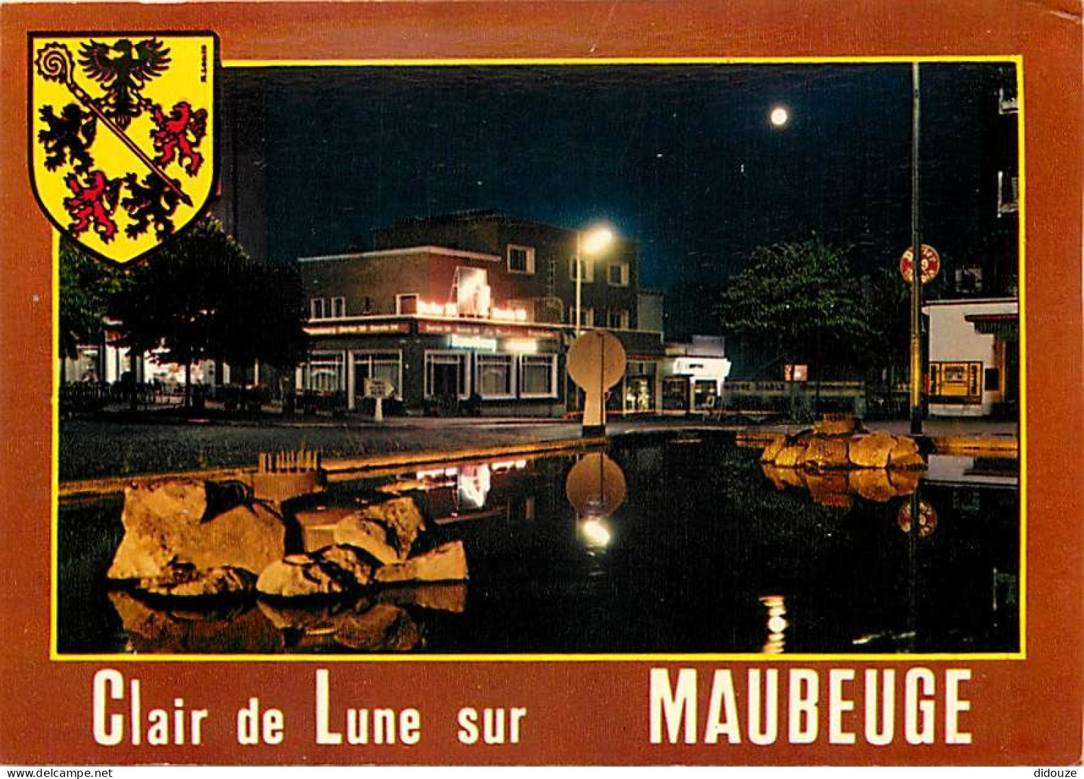 Carte Postale - 59 - Maubeuge - Clair de Lune à Maubeuge - Blasons - CPM - Voir Scans Recto-Verso - Poscard - Carta Post