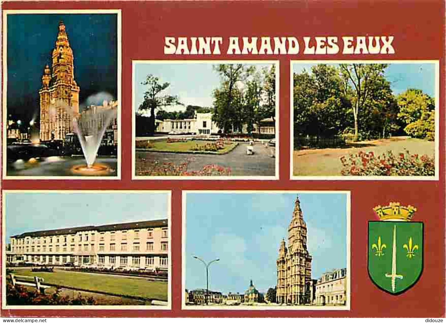 Carte Postale - 59 - Saint Amand les Eaux - Multivues - Automobiles - Blasons - CPM - Voir Scans Recto-Verso - Poscard -