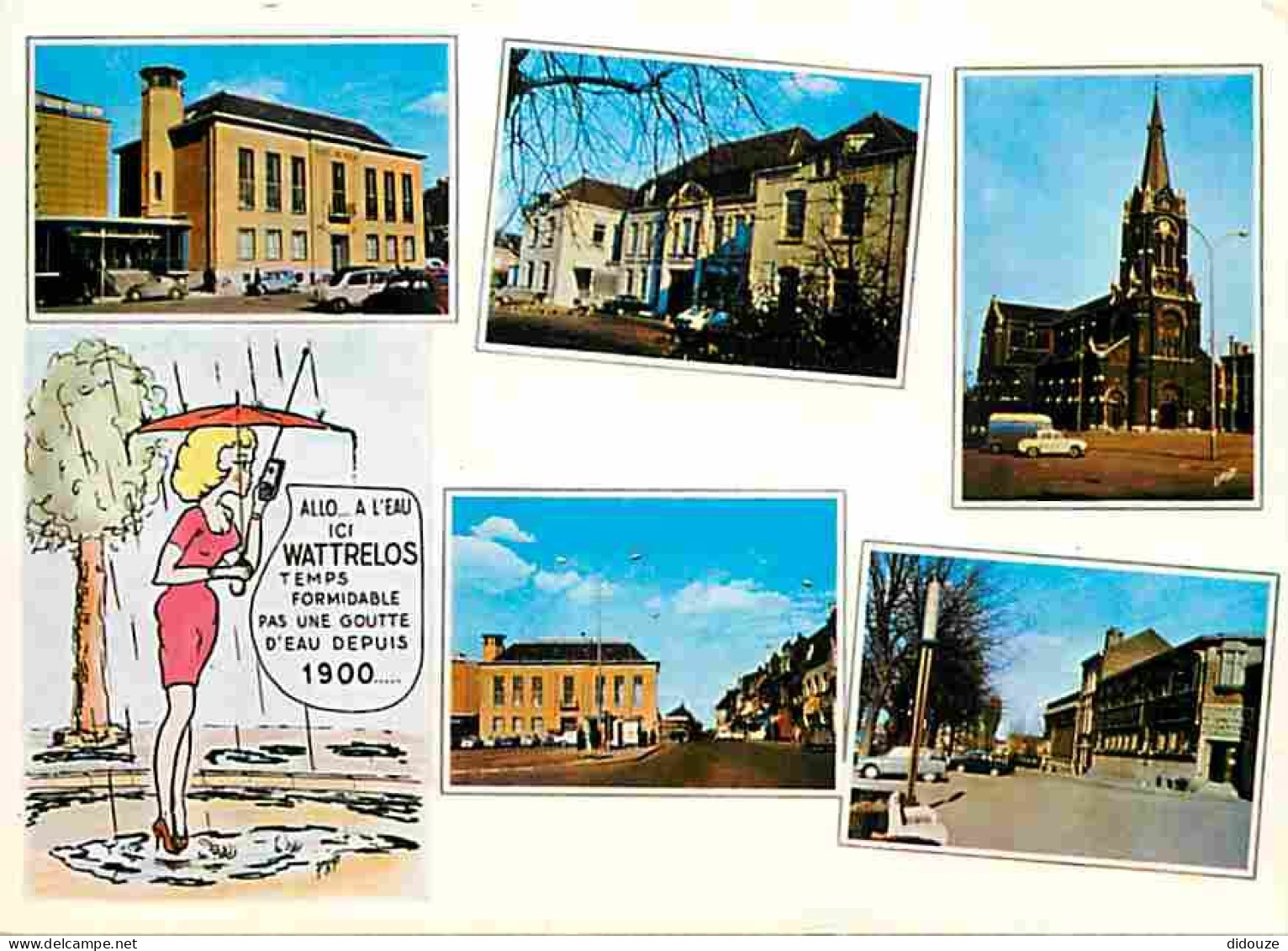 Carte Postale - 59 - Wattrelos - Multivues - Automobiles - Dessin Humoristique - CPM - Voir Scans Recto-Verso - Poscard
