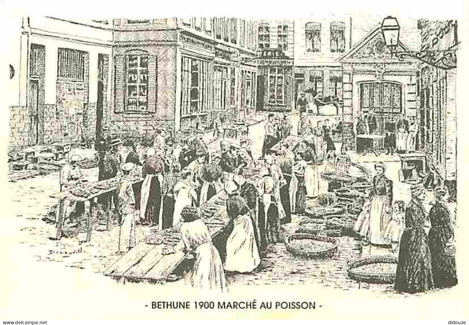 Carte Postale - 62 - Béthune - Béthune 1900 - Marché aux poissons - Carte Neuve - CPM - Voir Scans Recto-Verso - Poscard