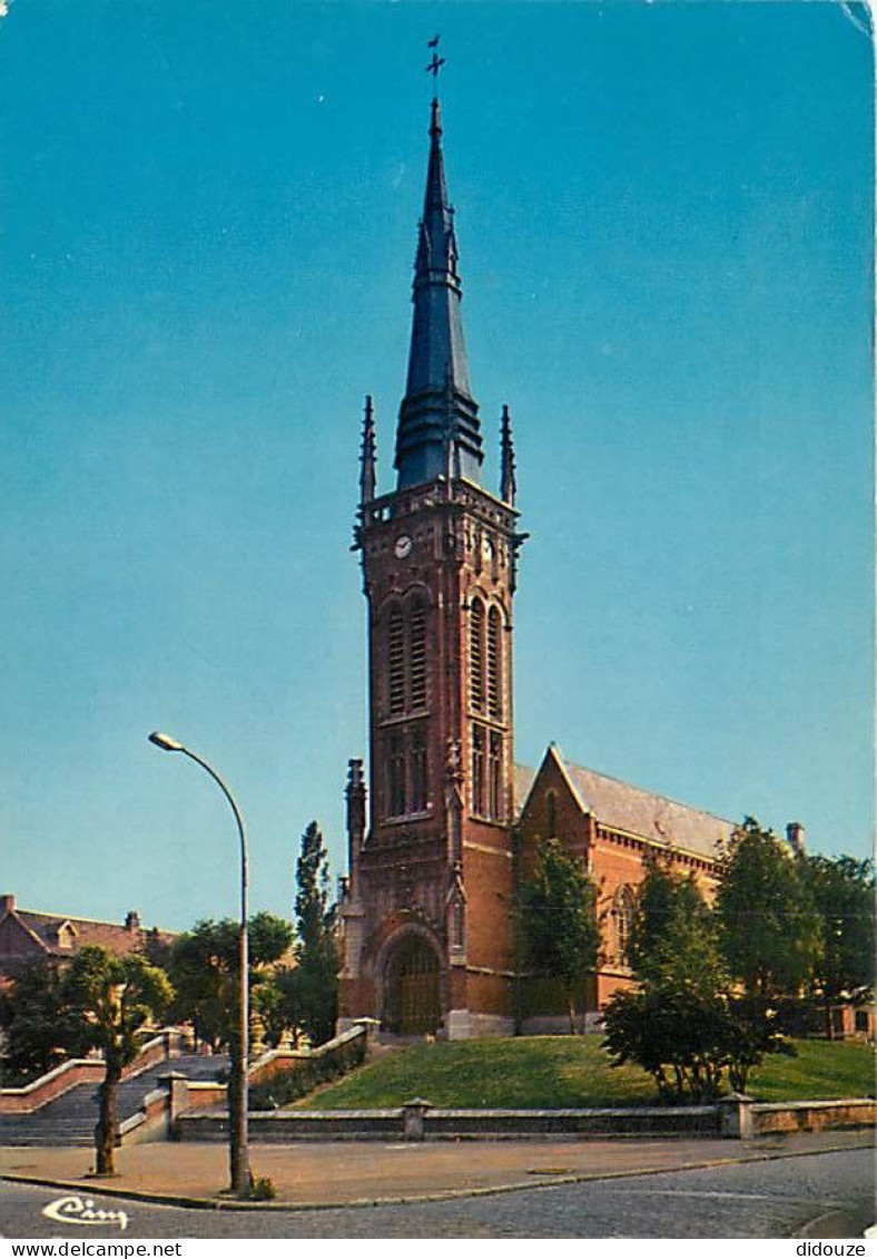 Carte Postale - 62 - Liévin - Eglise St-Martin - Flamme Postale de Liévin - CPM - Voir Scans Recto-Verso - Poscard - Car