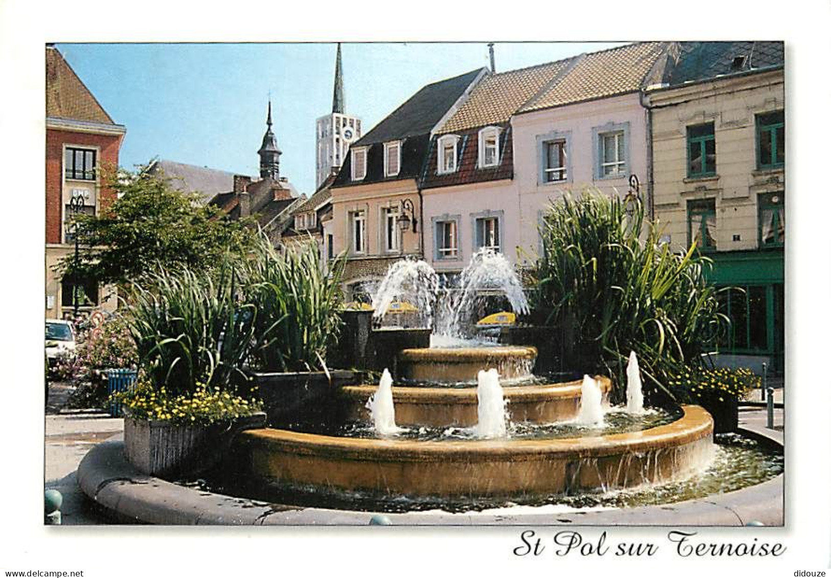 Carte Postale - 62 - Saint Pol sur Ternoise - La Fontaine  place du Général Leclerc - CPM - Voir Scans Recto-Verso - Pos