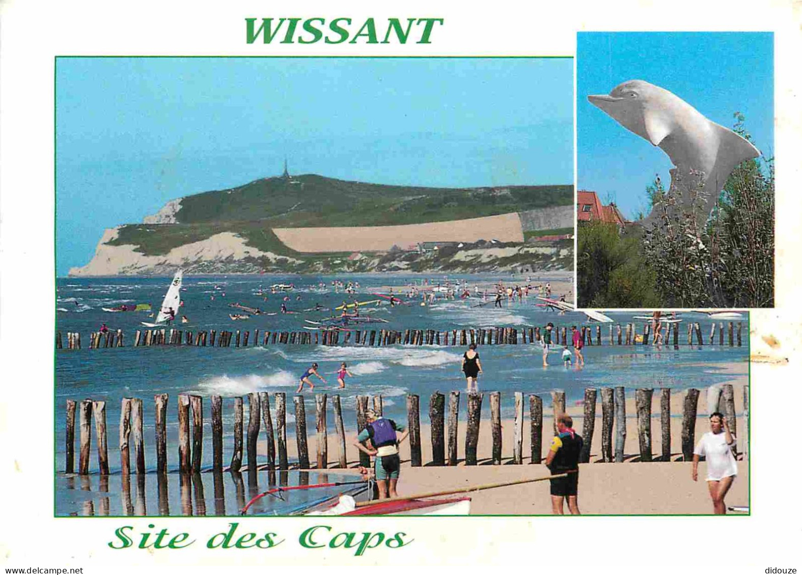 Carte Postale - 62 - Wissant - Multivues - Statue de Dauphin de Ducouret - CPM - Voir Scans Recto-Verso - Poscard - Cart