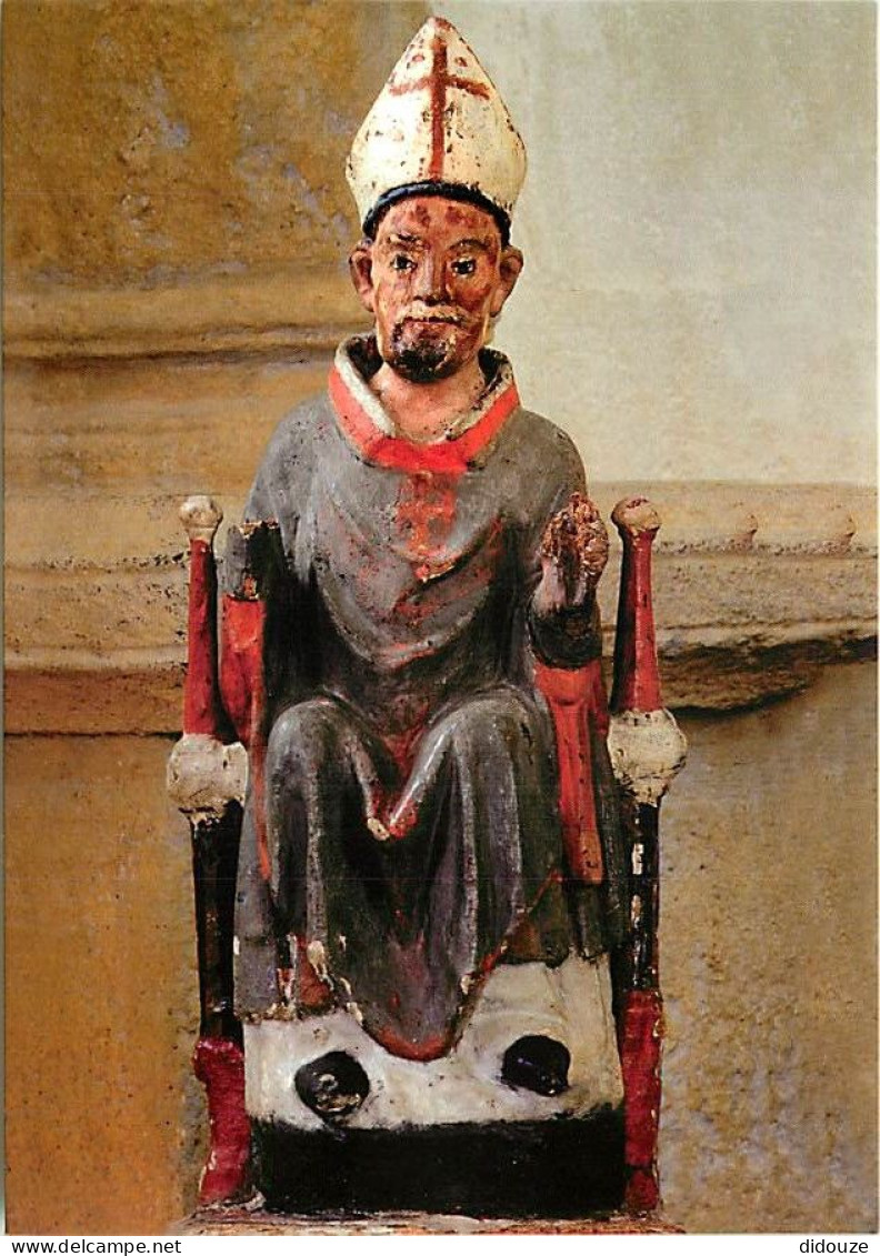 Carte Postale - 63 - Saint Nectaire - intérieur de l'Eglise - Majesté de saint Nectaire évangélisateur du pays des Couze