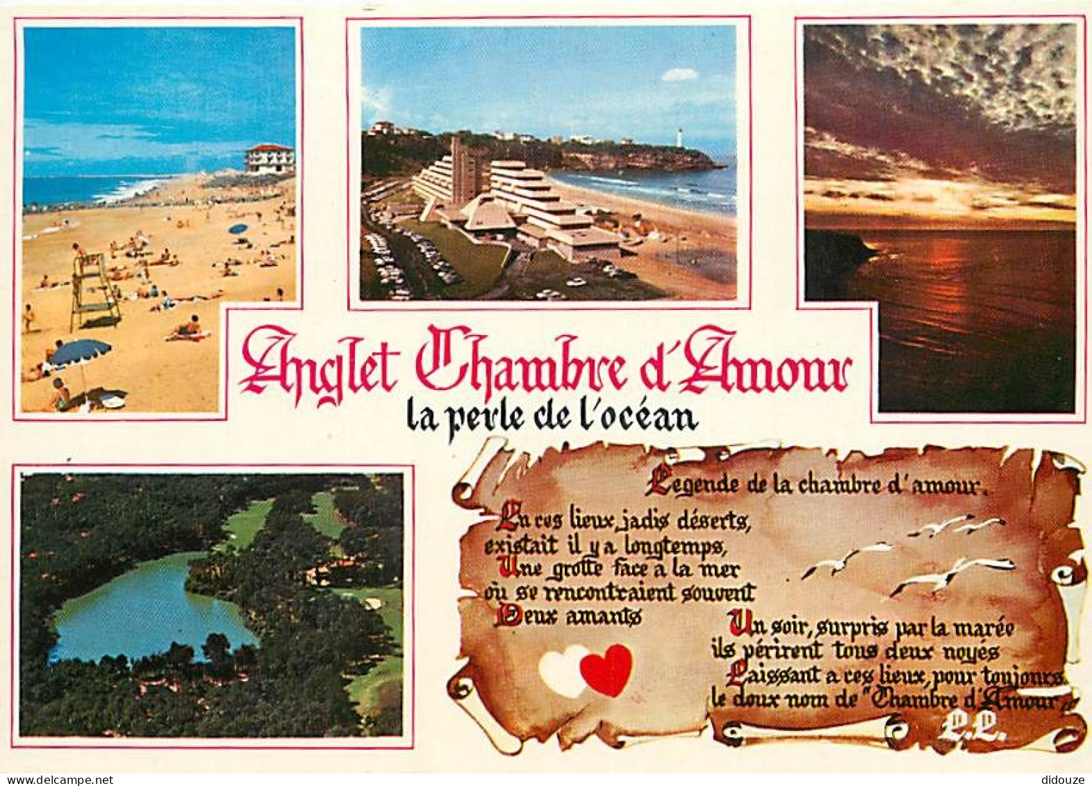 Carte Postale - 64 - Anglet - Multivues - Scènes de Plage - CPM - Voir Scans Recto-Verso - Poscard - Carta Postal -  Pos