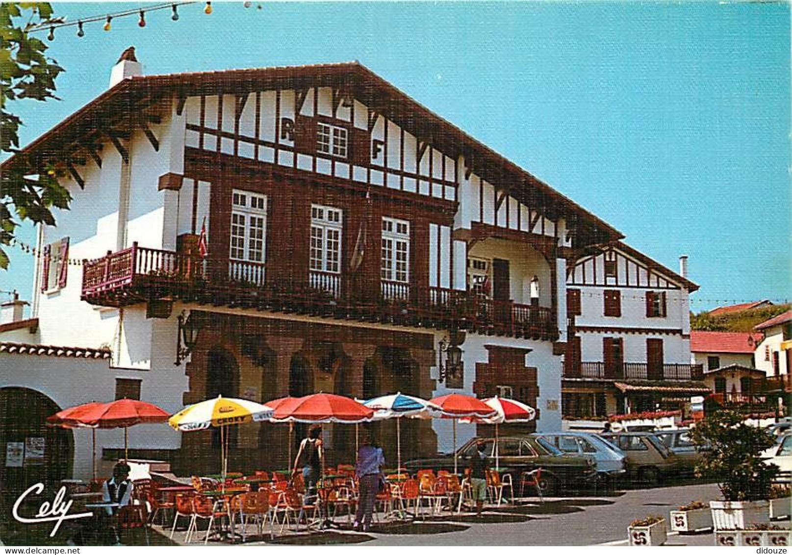 Carte Postale - 64 - Bidart - La Mairie - Automobiles - Flamme Postale de Bidart - CPM - Voir Scans Recto-Verso - Poscar