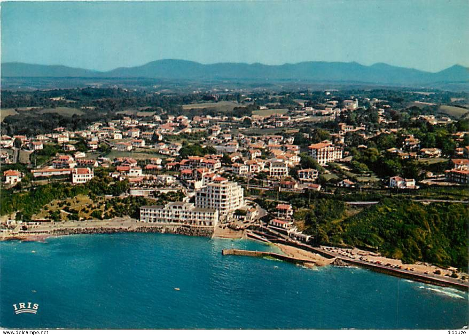 Carte Postale - 64 - Guéthary - Vue Générale aérienne - Flamme Postale de Guéthary - CPM - Voir Scans Recto-Verso - Posc