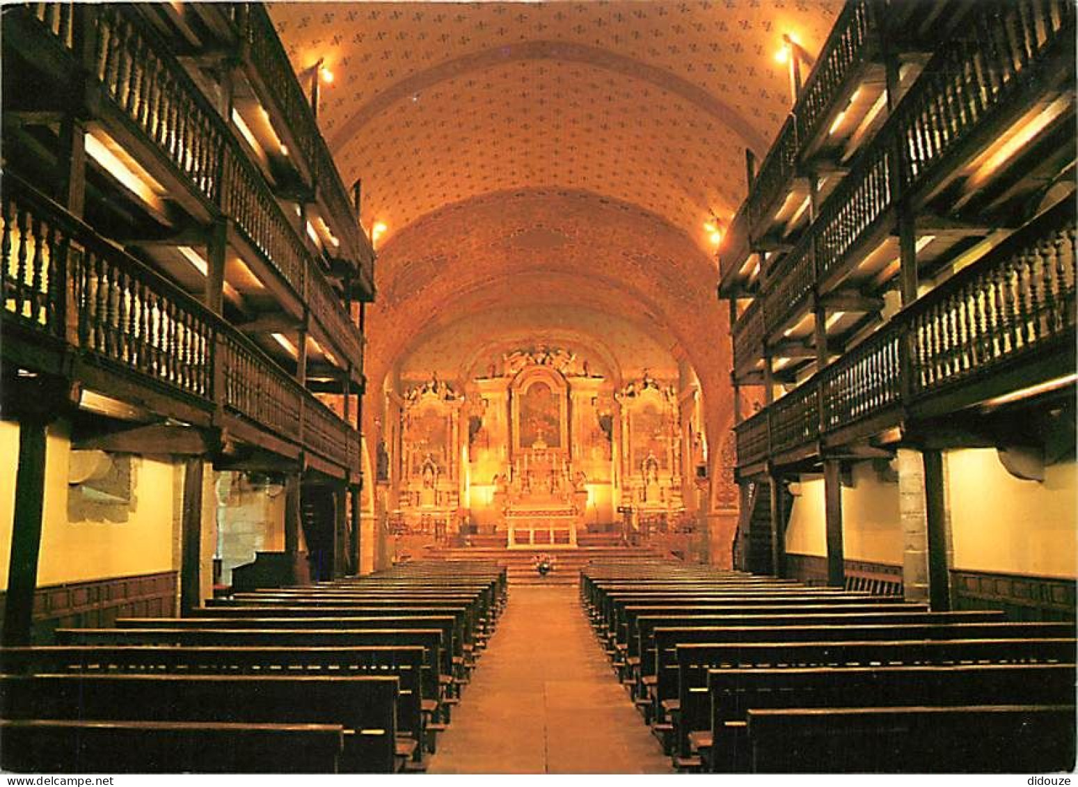 Carte Postale - 64 - Saint Etienne de Baigorry - Intérieur de l'église Saint-Etienne - Rétable doré du XVIIIe siècle - T