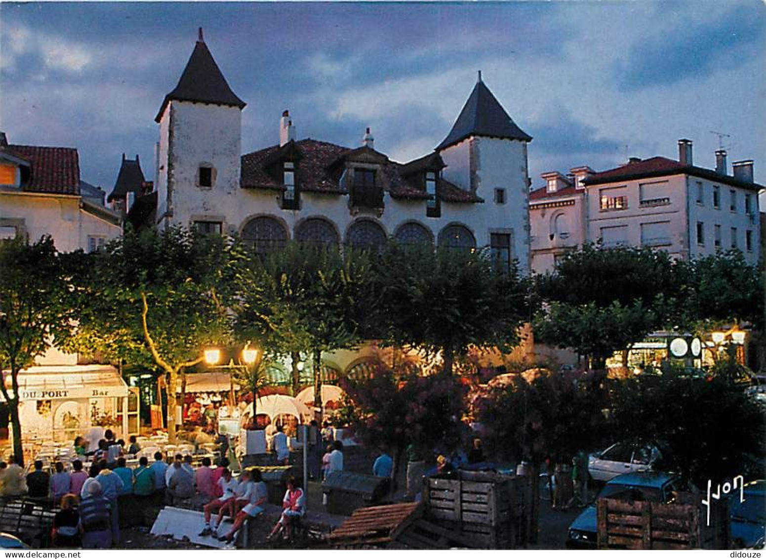 Carte Postale - 64 - Saint Jean de Luz - La Maison de Louis XIV au crépuscule - Flamme Postale de Saint Jean de Luz - CP