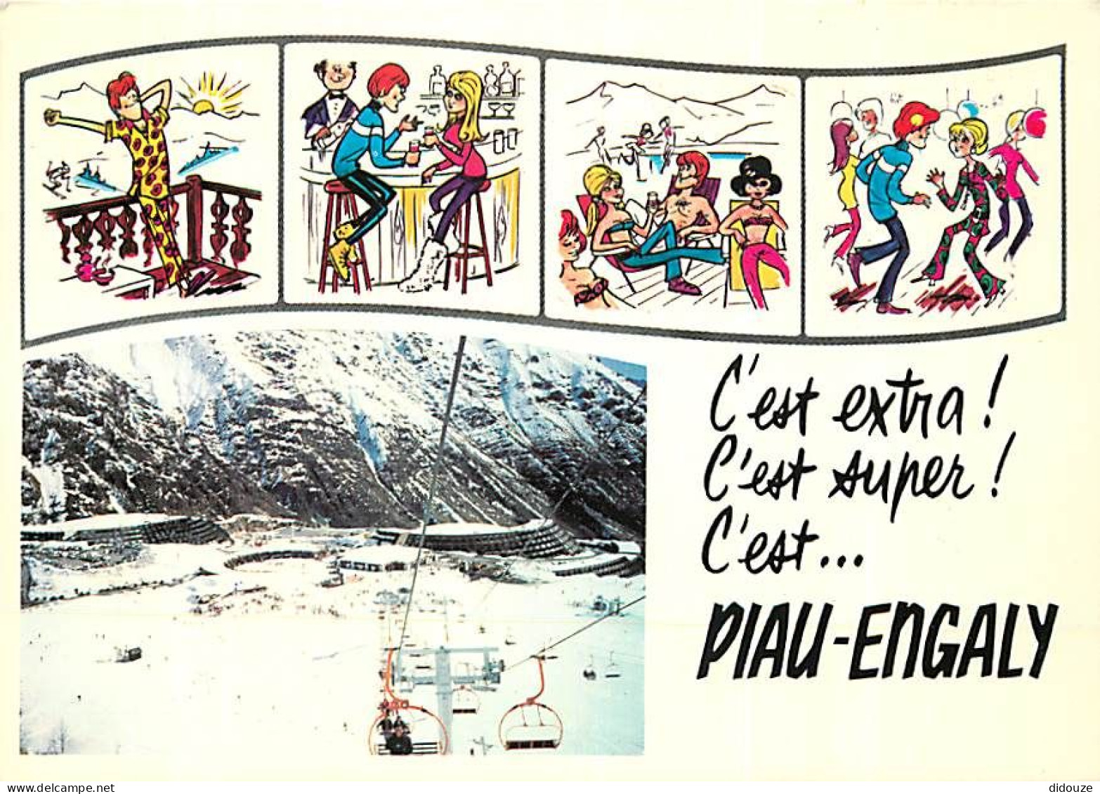 Carte Postale - 65 - Aragnouet Piau Engaly - Multivues - Illustrations - Téléphérique - CPM - Voir Scans Recto-Verso - P