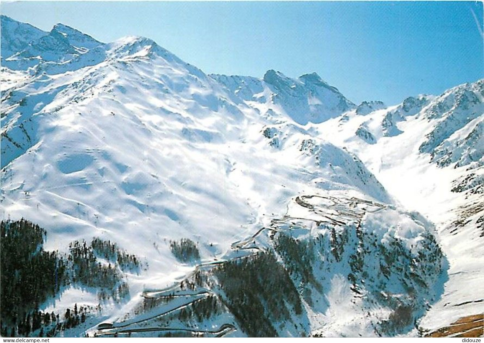 Carte Postale - 65 - Aragnouet Piau Engaly - Vue générale  les pistes - Pics du Piau et des Aiguillous - Hiver - Neige -