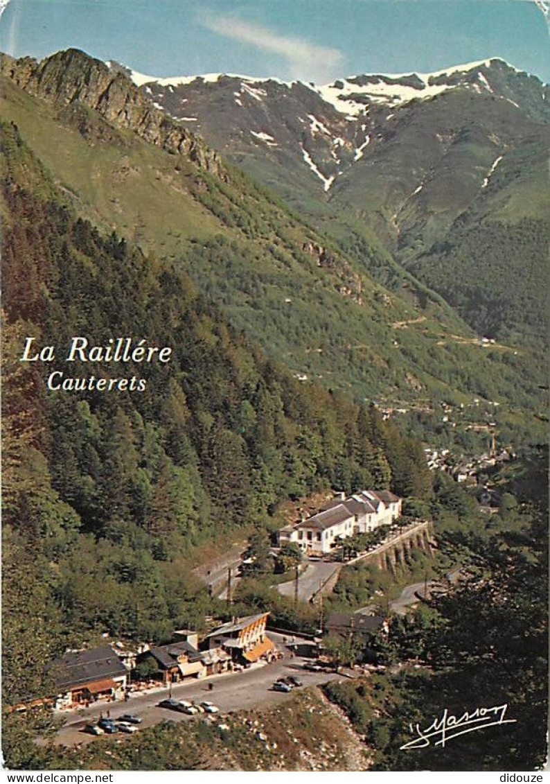 Carte Postale - 65 - Cauterets - Vallée de Cauterets - La Raillère alt. 1.100 m. et Cauterets - Le pic du Cabaliros ait.