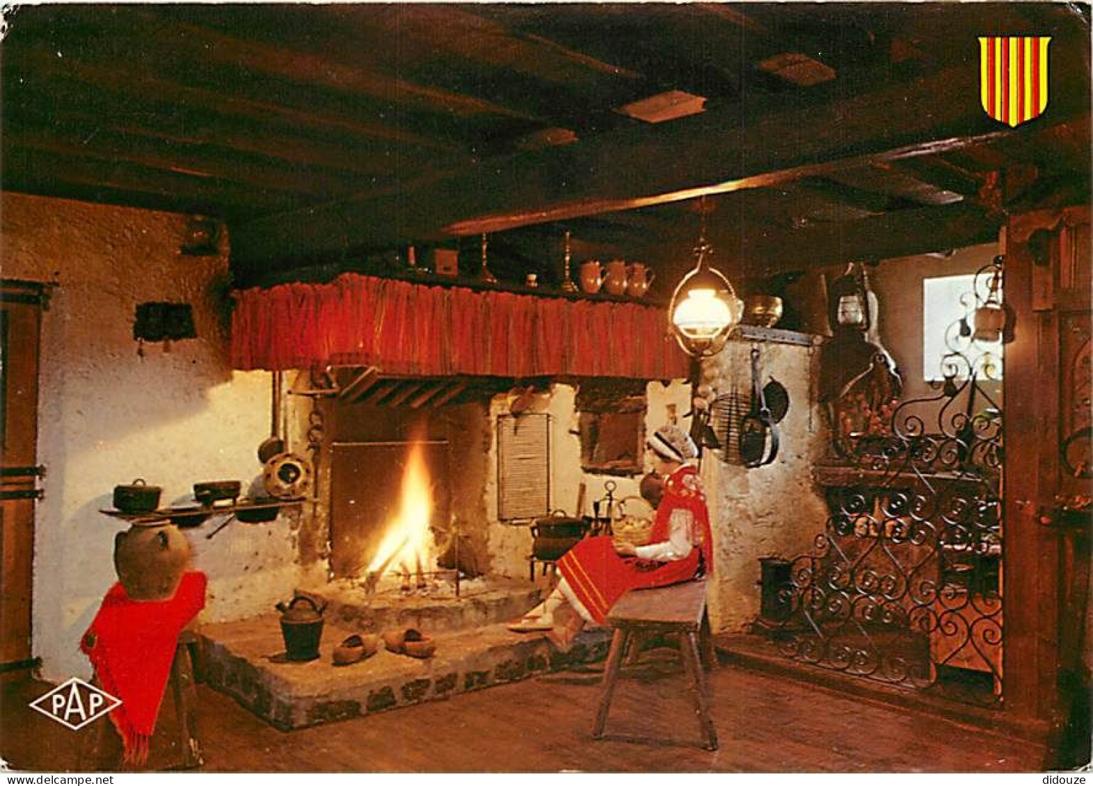 Carte Postale - 66 - Amélie les Bains - Dans le moulin de Pagris - Route de Montalba - La Cuisine Catalane - CPM - Voir