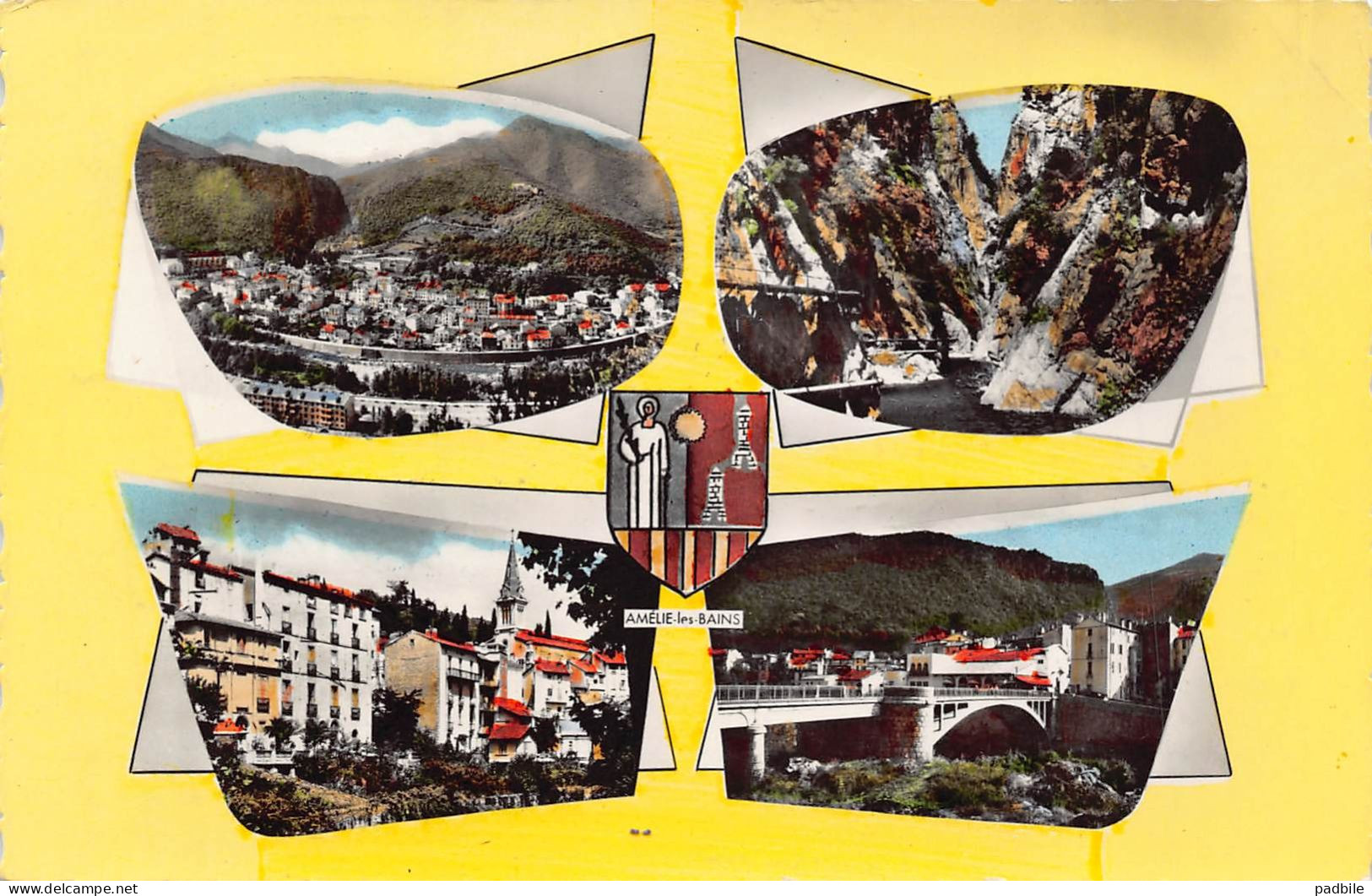 carte postale 66.  Amélie-les-Bains-Palalda   très beau plan