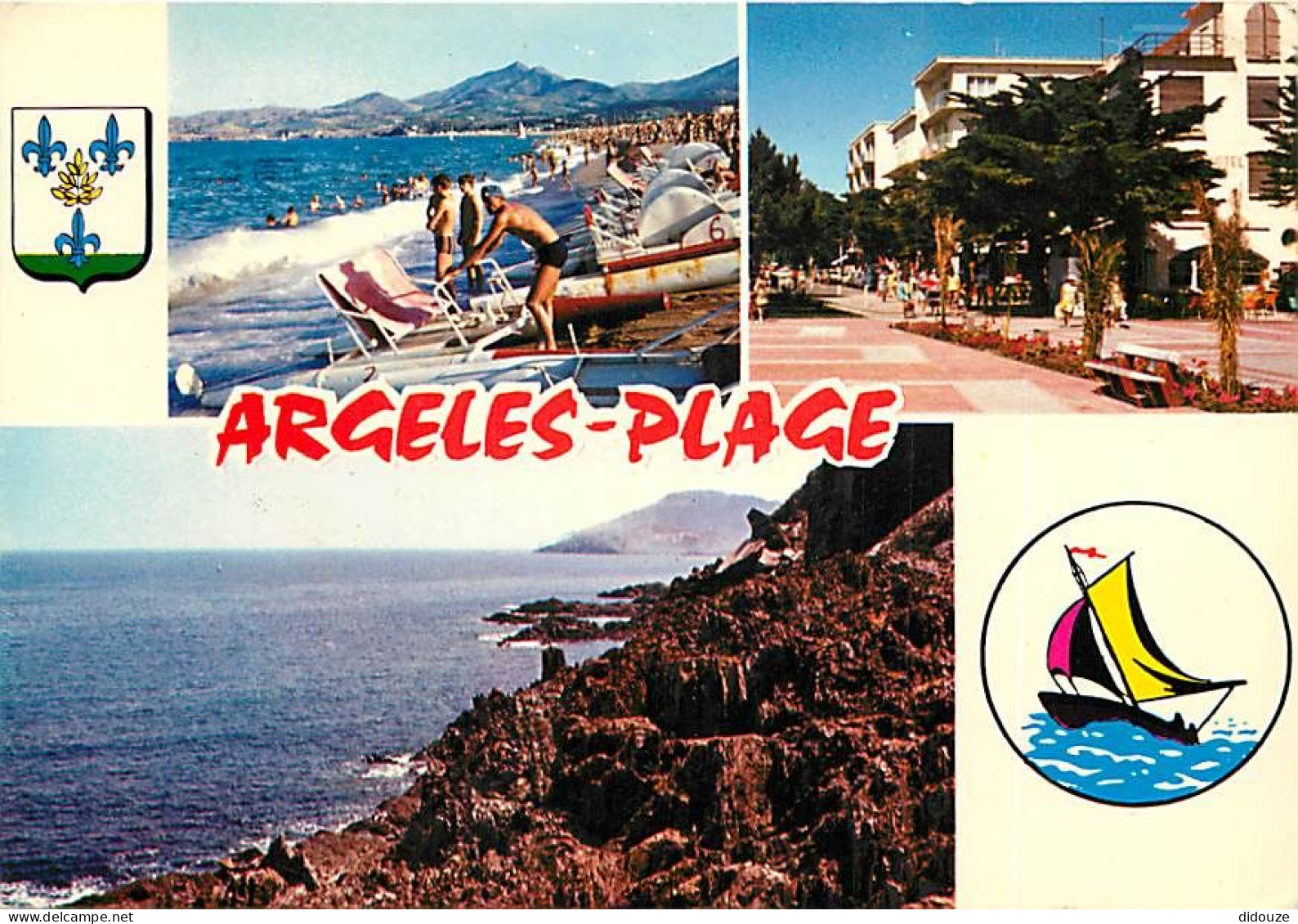 Carte Postale - 66 - Argelès sur Mer - Argelès Plage - Multivues - Blasons - CPM - Voir Scans Recto-Verso - Poscard - Ca