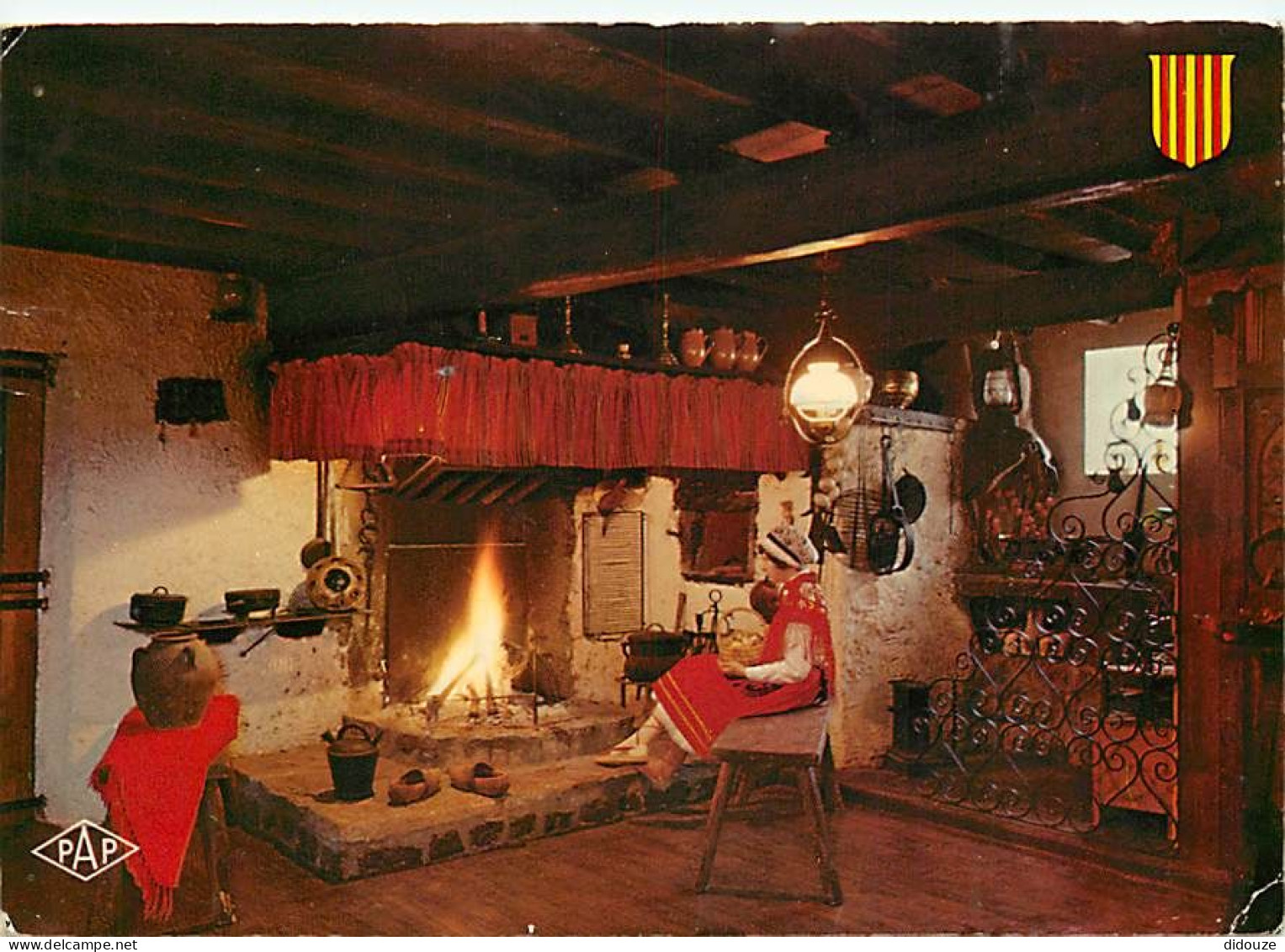 Carte Postale - 66 - Pyrénées Orientales - Pays Catalan - Dans le moulin de Pagris - Route de Montalba - La Cuisine Cata