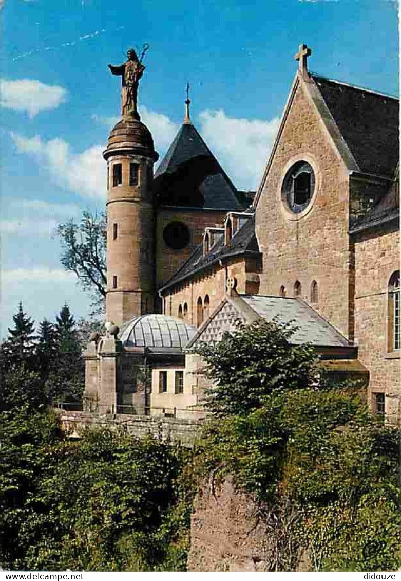 Carte Postale - 67 - Mont Sainte-Odile - La Tour et Statue de Ste-Odile bénissant l'Alsace - Flamme Postale - CPM - Voir