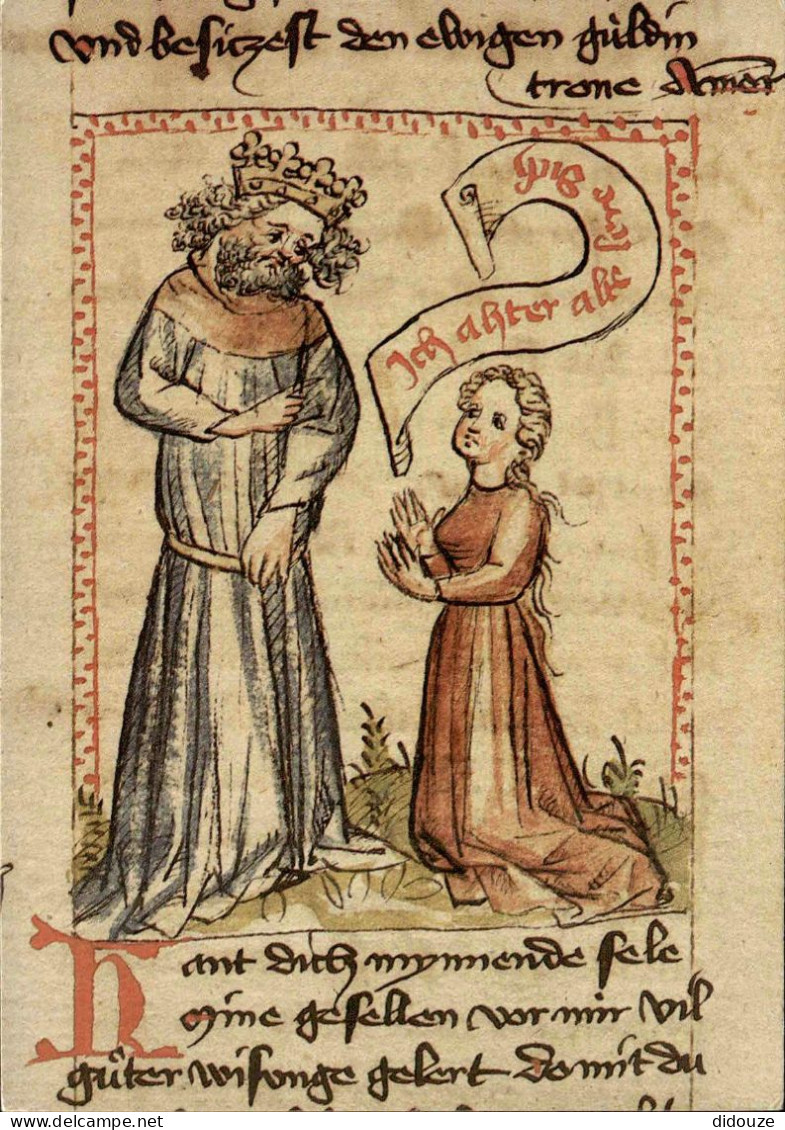 Carte Postale - 67 - Selestat - Bibliothèque humaniste de Selestat - Otto von passau die minnende seele manuscrit copié