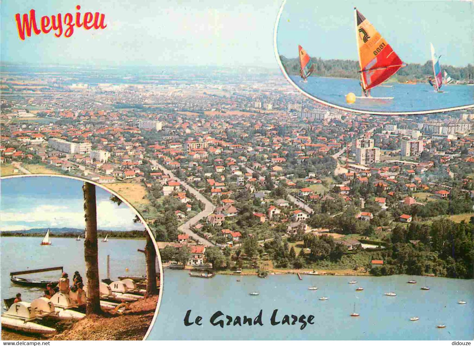 Carte Postale - 69 - Meyzieu - Et le Grand Large - Multivues - Planche à voile - Vue aérienne - CPM - Voir Scans Recto-V