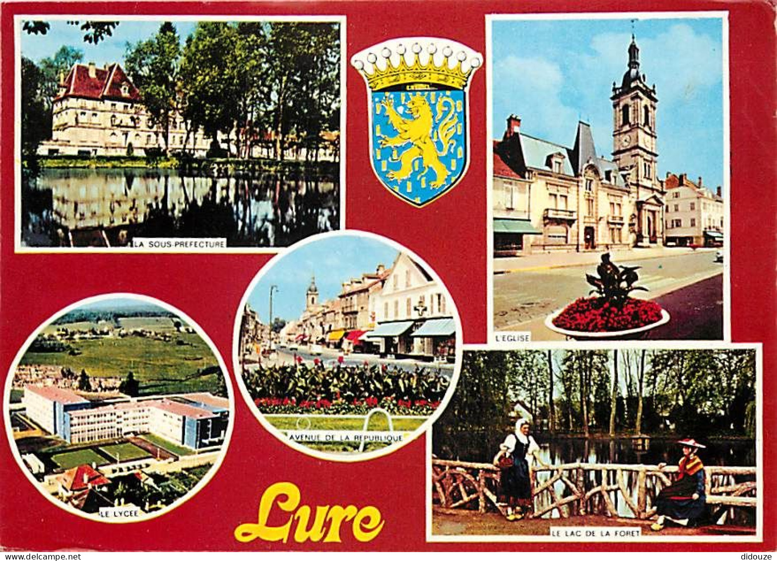 Carte Postale - 70 - Lure - Multivues - Blasons - Flamme Postale de Lure - CPM - Voir Scans Recto-Verso - Poscard - Cart
