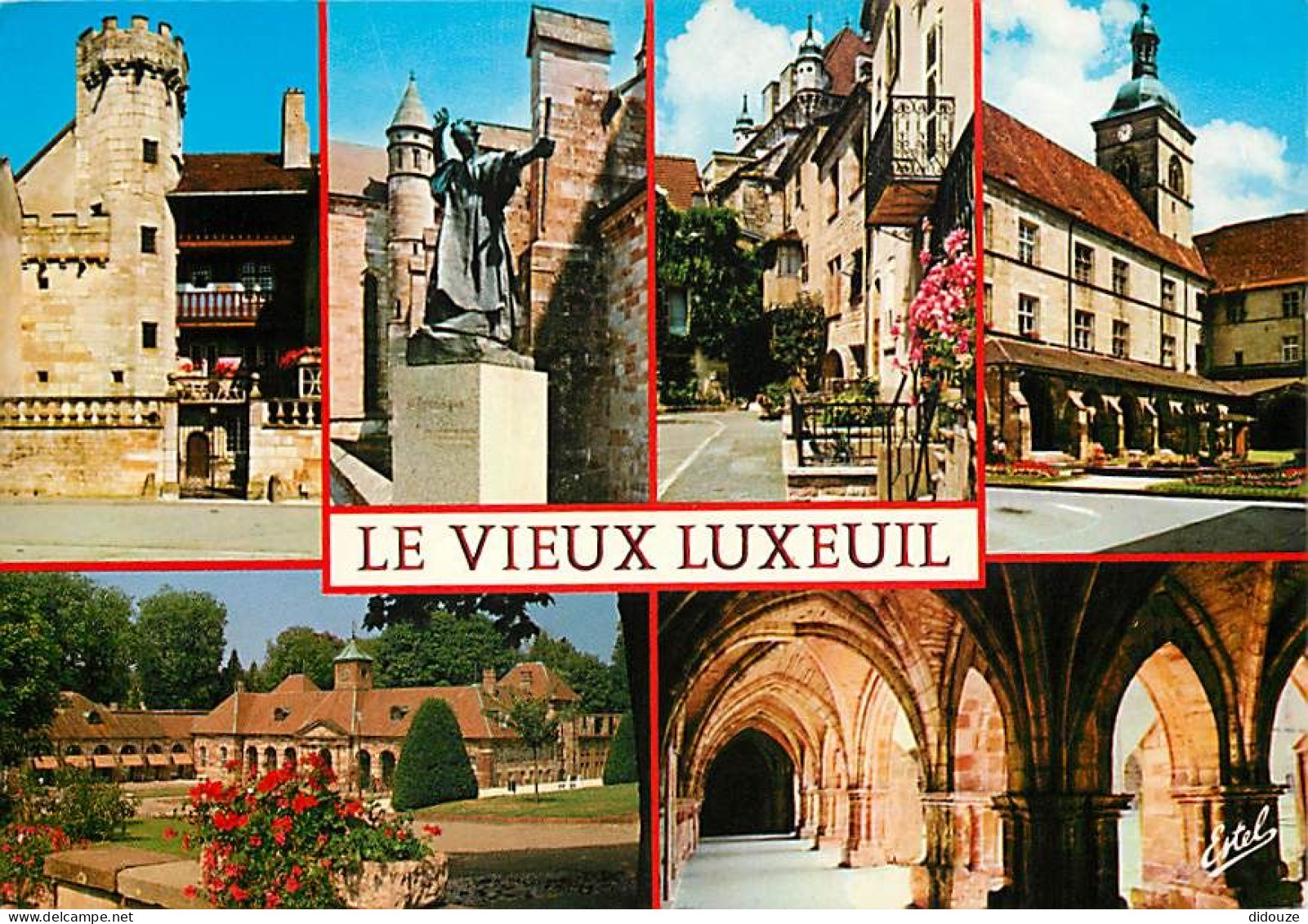 Carte Postale - 70 - Luxeuil les Bains - Le Vieux Luxeuil - Multivues - Fleurs - Flamme Postale de Luxeuil les Bains - C