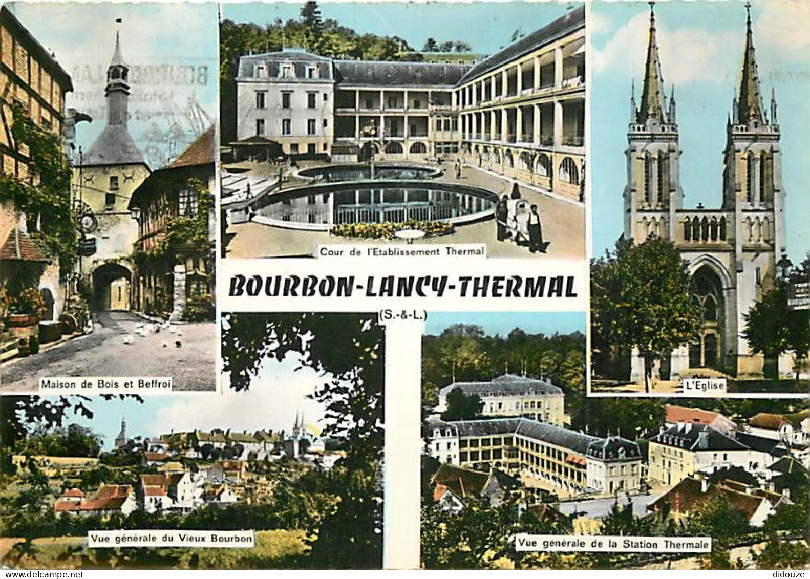 Carte Postale - 71 - Bourbon-Lancy - Multivues - Flamme Postale de Bourbon-Lancy - CPM - Voir Scans Recto-Verso - Poscar