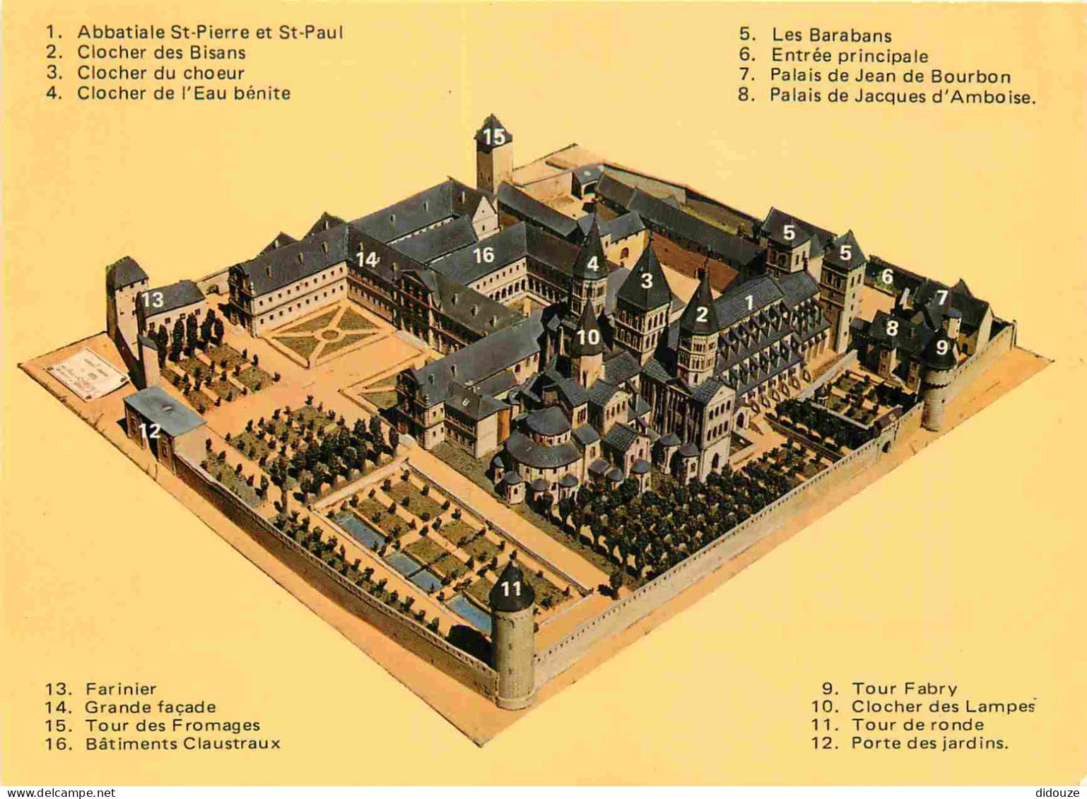 Carte Postale - 71 - Cluny - Abbaye de Cluny - Maquette De l'abbaye - CPM - Voir Scans Recto-Verso - Poscard - Carta Pos