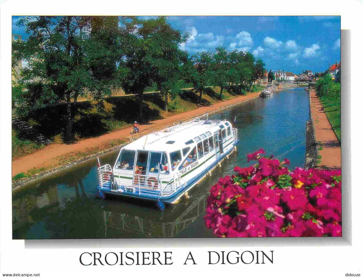 Carte Postale - 71 - Digoin - Bateau promenade ville de Digoin - Fleurs - CPM - Voir Scans Recto-Verso - Poscard - Carta