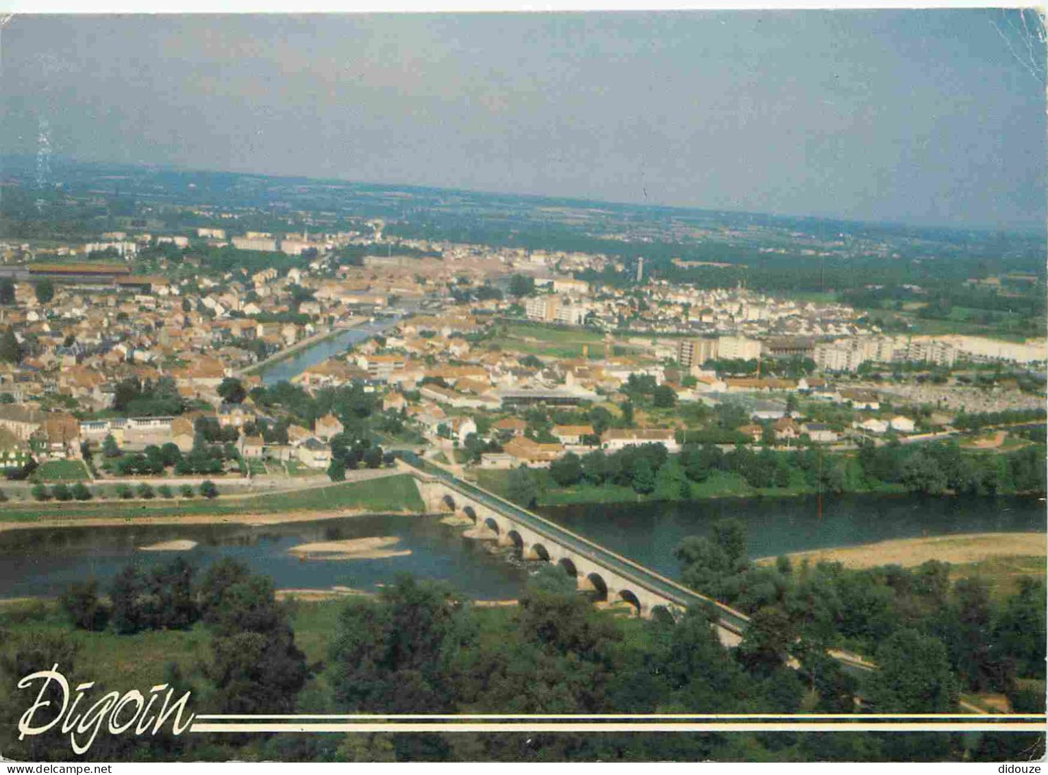 Carte Postale - 71 - Digoin - Vue Générale aérienne - CPM - Flamme Postale de Digoin 71 - Voir Scans Recto-Verso - Posca
