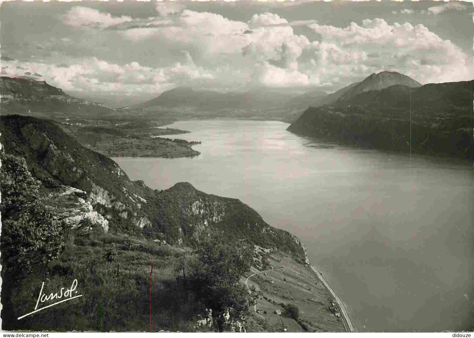 Carte Postale - 73 - Lac du Bourget - Le lac du Bourget vu de la Chambotte - Carte Dentelée - CPSM grand format - Carte