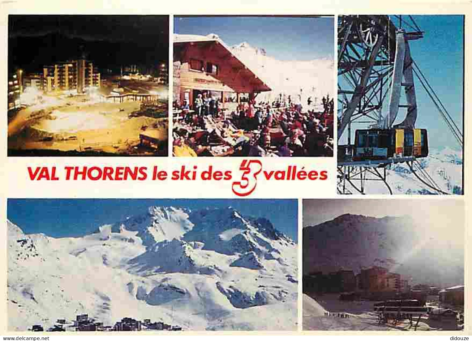 Carte Postale - 73 - Val Thorens - Le Ski des 3 Vallées - Multivues - CPM - Voir Scans Recto-Verso - Poscard - Carta Pos
