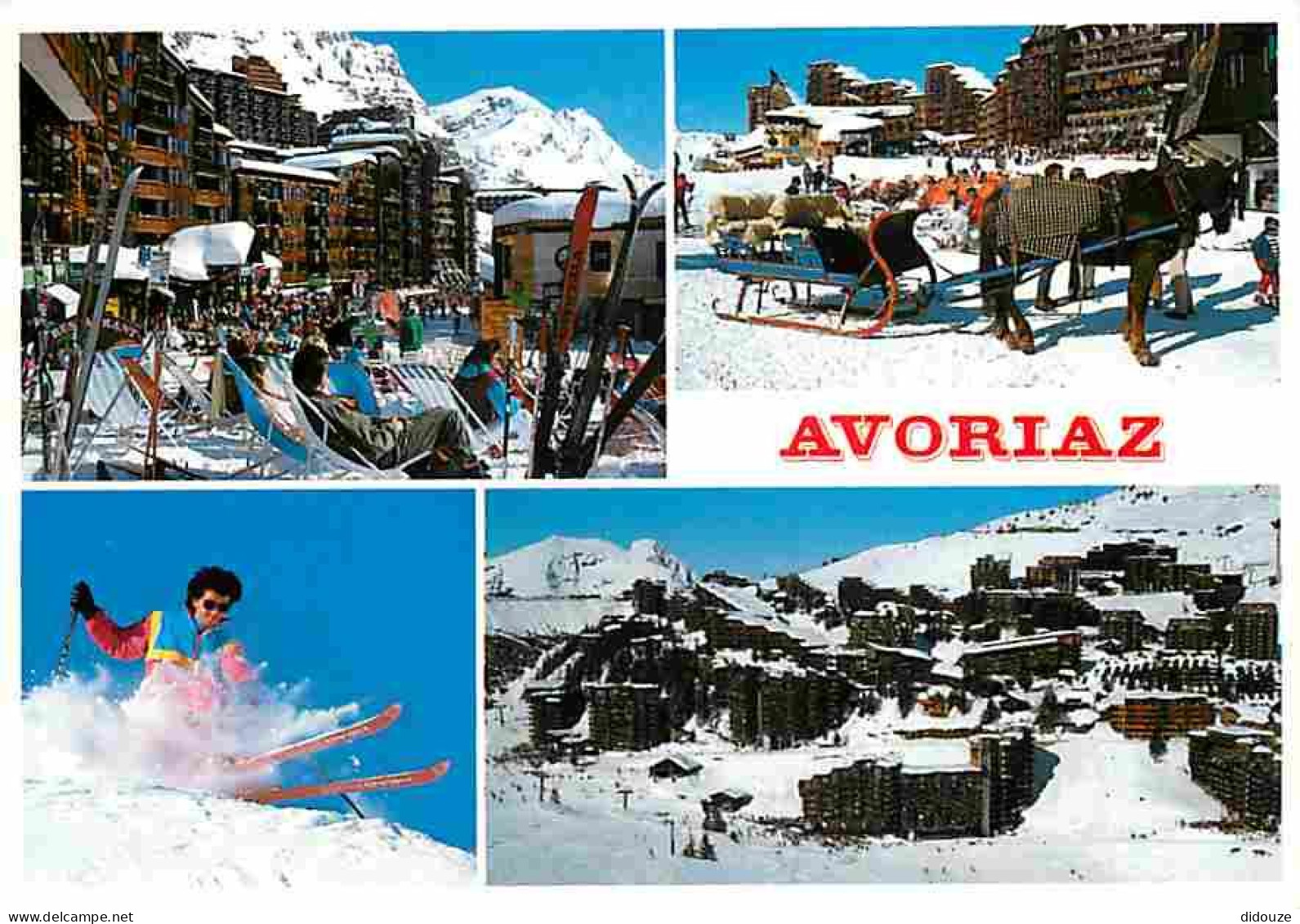Carte Postale - 74 - Avoriaz - Multivues - Ski - Chevaux - Traineau - Hiver - Neige - CPM - Voir Scans Recto-Verso - Pos
