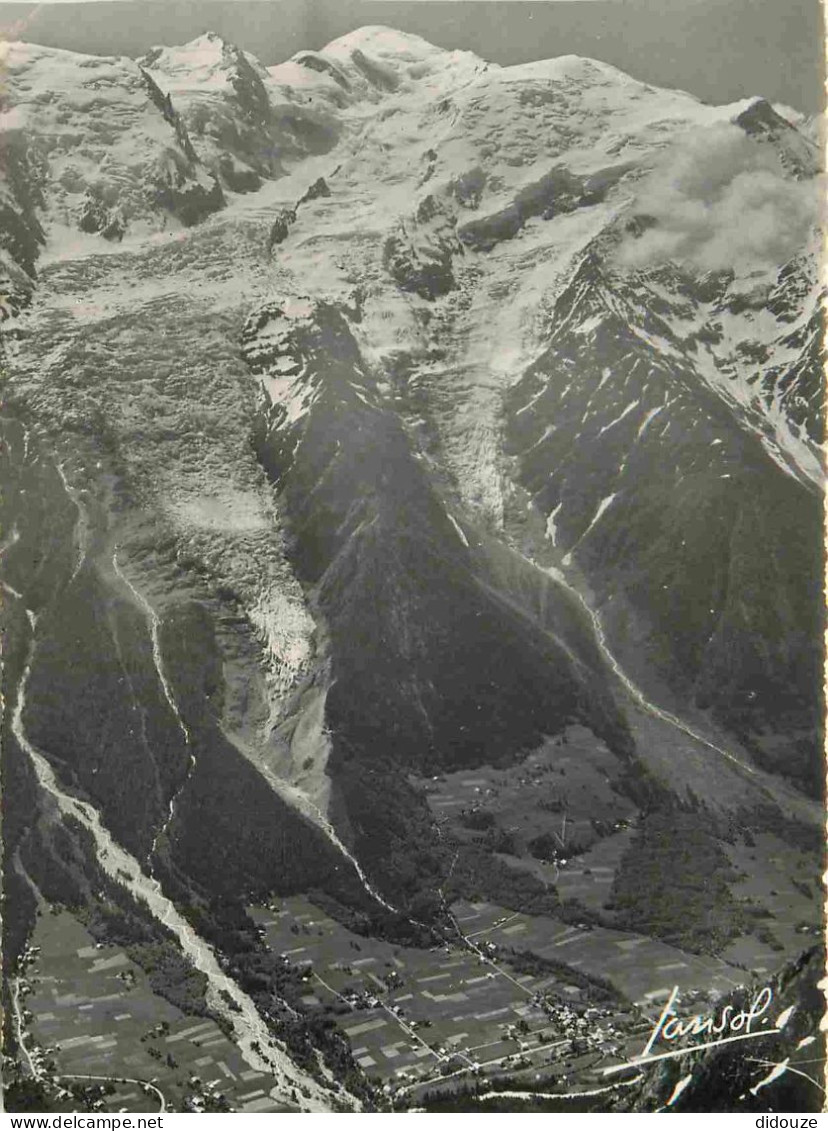 Carte Postale - 74 - Chamonix-Mont-Blanc - Le Mont-Blanc du Tacul Le glacier des bossons le Mont-Blanc et le Dôme du Goû