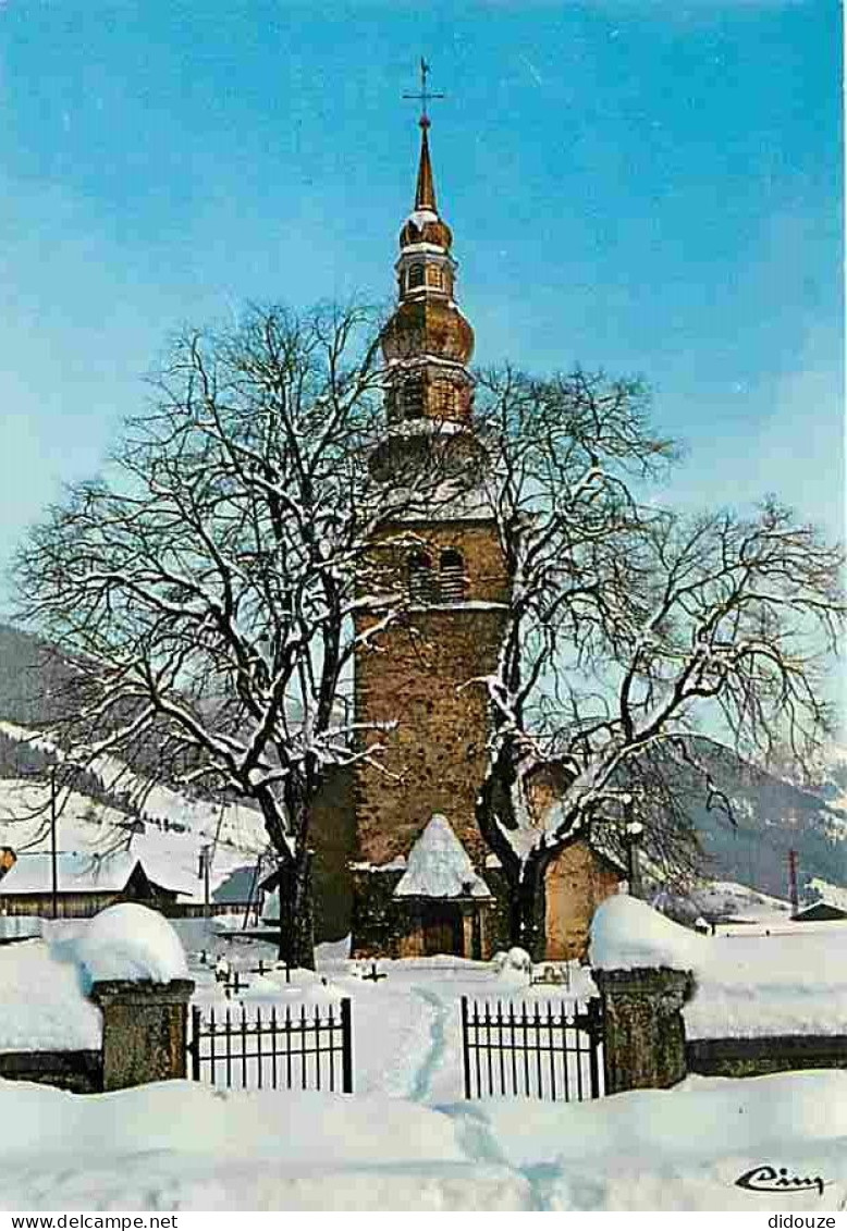 Carte Postale - 74 - La Chapelle d'Abondance - L'église sous la neige - Hiver - Neige - CPM - Voir Scans Recto-Verso - P