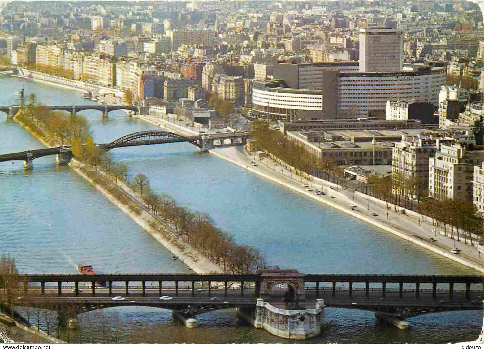 Carte Postale - 75 - Paris - La Seine et ses bords - La Seine et la Maison de l'ORTF - CPM - Voir Scans Recto-Verso - Po