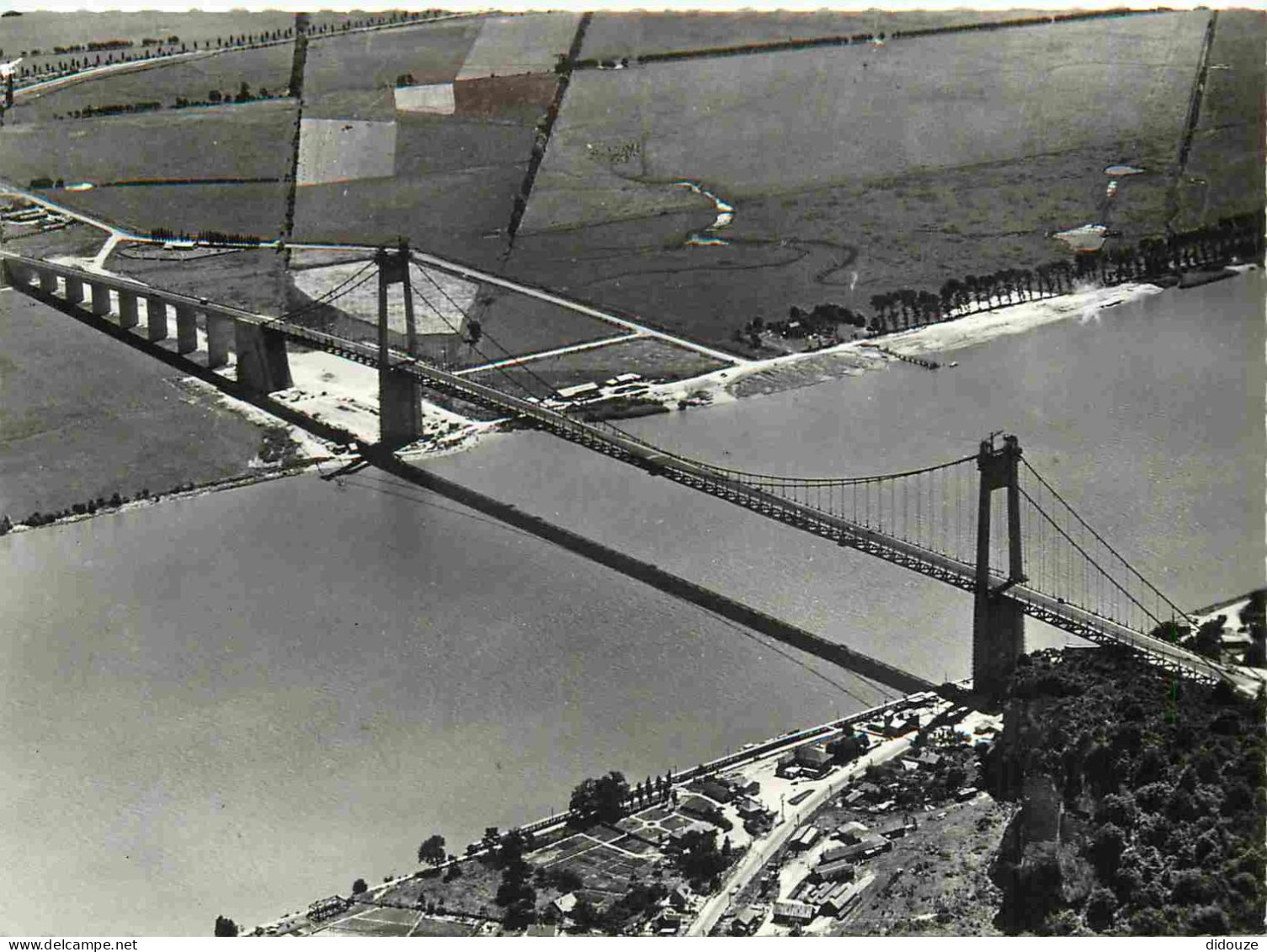 Carte Postale - 76 - Tancarville - Le Pont de Tancarville - Vue aérienne - Carte dentelée - CPSM grand format - Voir Sca