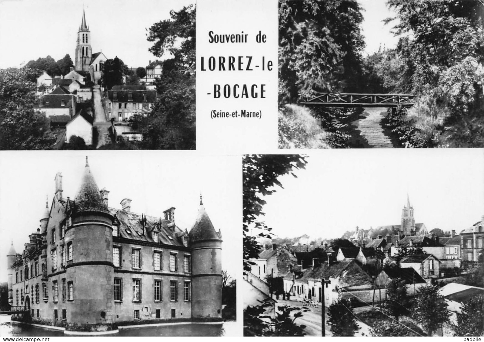 carte postale 77.  Lorrez le Bocage Preaux   très beau plan