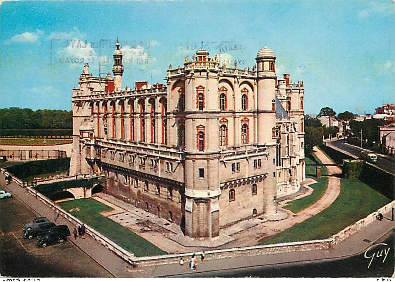 Carte Postale - 78 - Saint Germain en Laye - Le Château - Automobiles - CPM - Flamme Postale de Saint Germain en Laye -