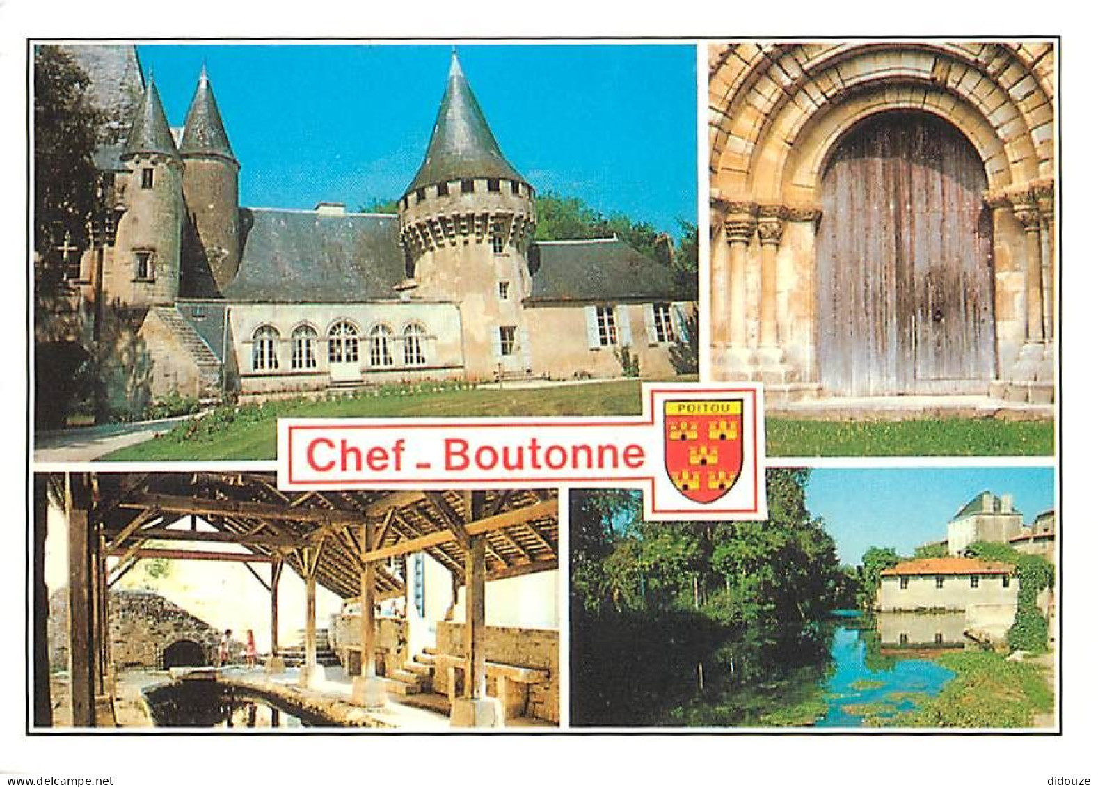 Carte Postale - 79 - Chef-Boutonne - Multivues - Lavoir - Blasons - CPM - Voir Scans Recto-Verso - Poscard - Carta Posta