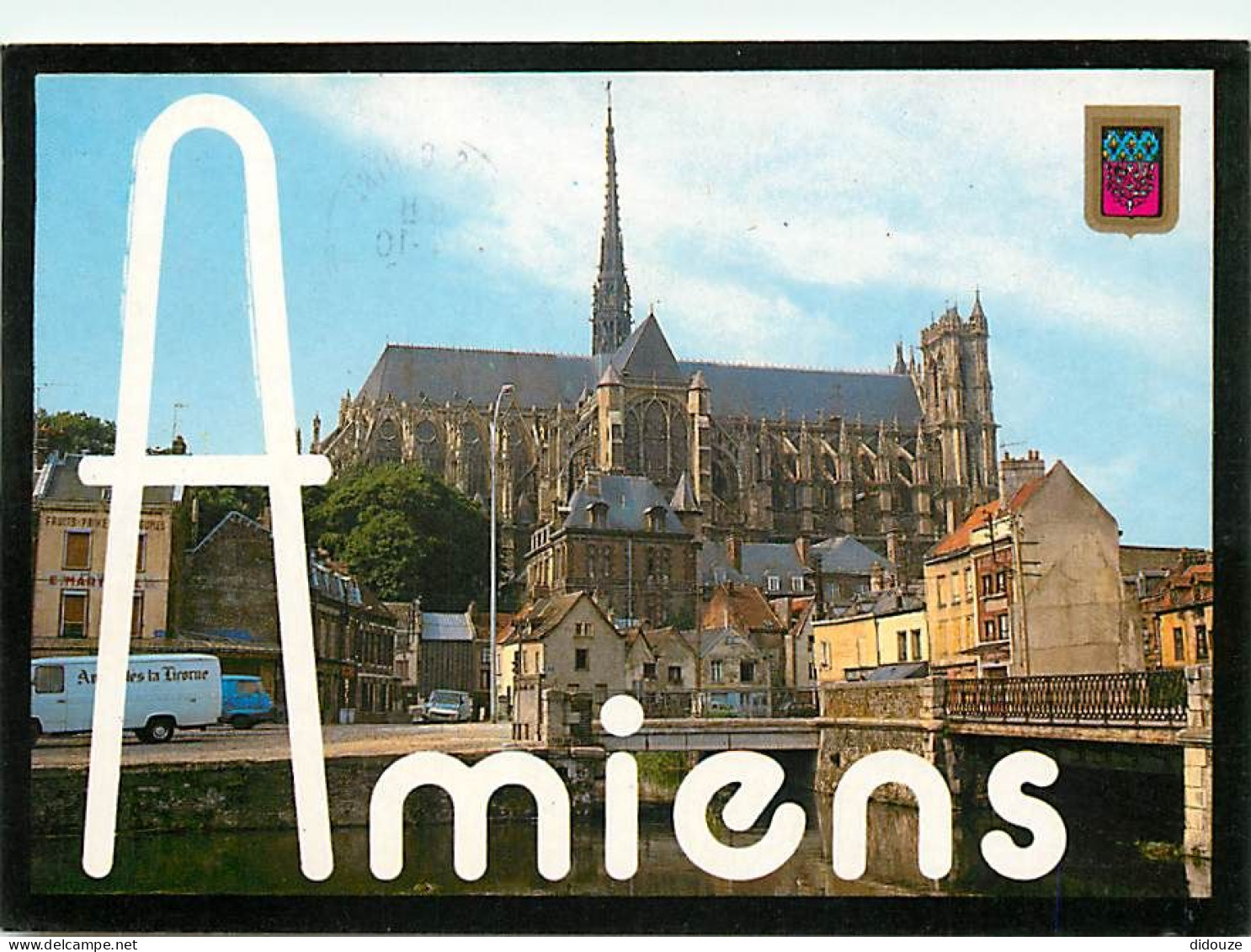 Carte Postale - 80 - Amiens - La Cathédrale Notre Dame - Le Vieil Amiens - Flamme Postale de Amiens - CPM - Voir Scans R