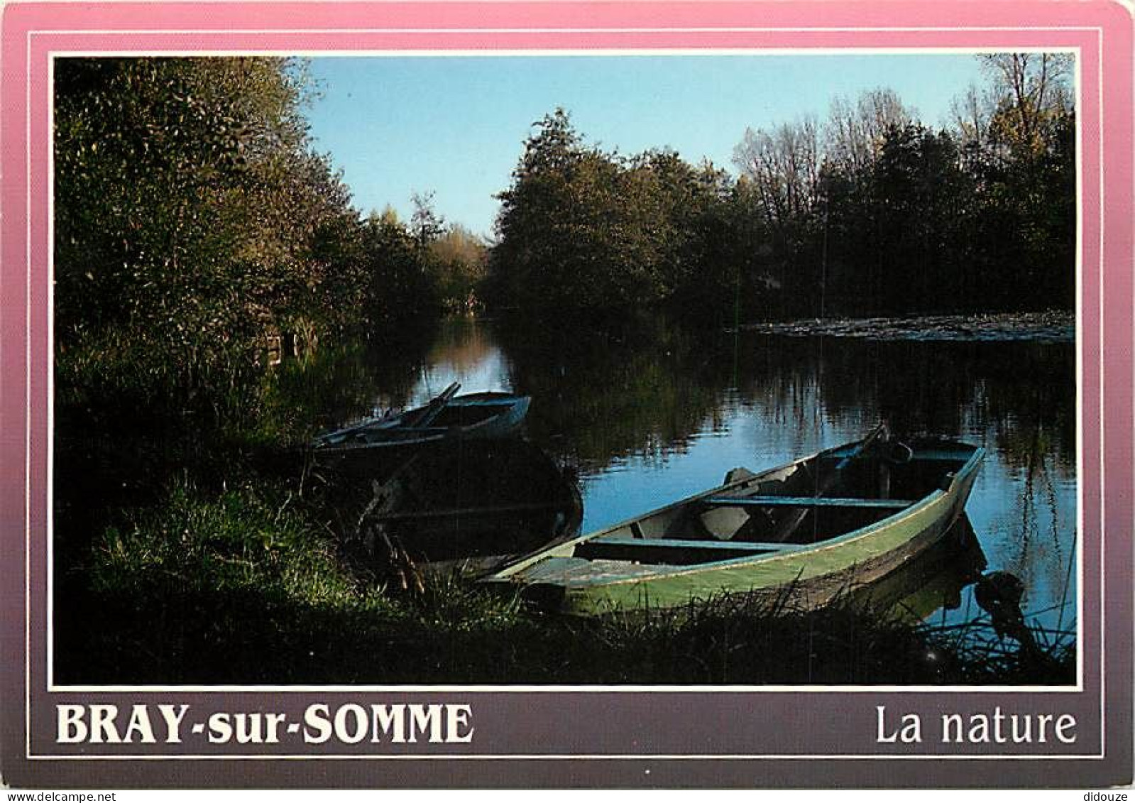 Carte Postale - 80 - Bray sur Somme - Vallée de la haute Somme - Barques près de Bray - CPM - Voir Scans Recto-Verso - P
